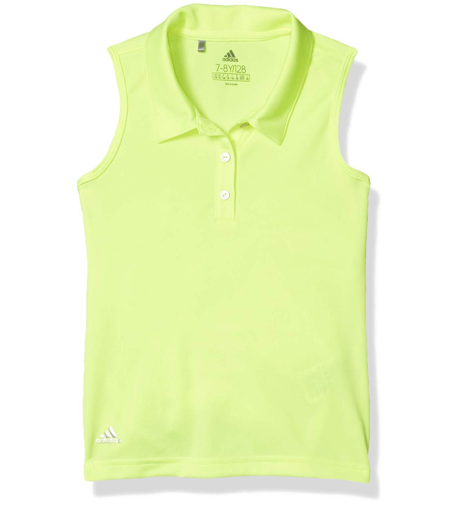 adidas Girls' Tournament Polo Shirt - Solar Yellow, X-Large - Buy Online on GoSupps.com