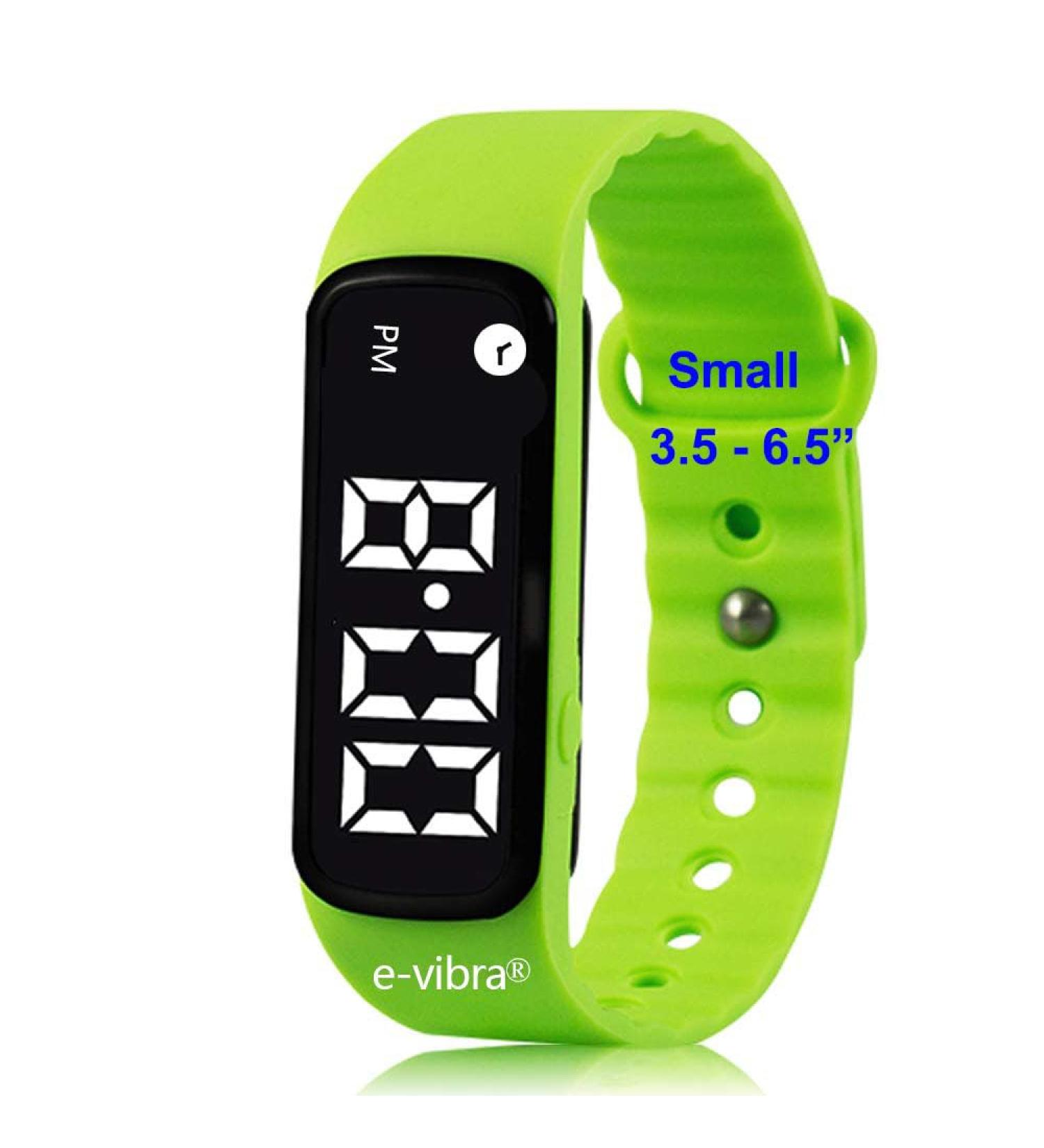 E-Vibra Premium Pot Training Watch | Vibration Alarm & 10 Daily Alarms | Medical Memory Clock in Light Green (Small) - Shop Now! - Buy Online on GoSupps.com