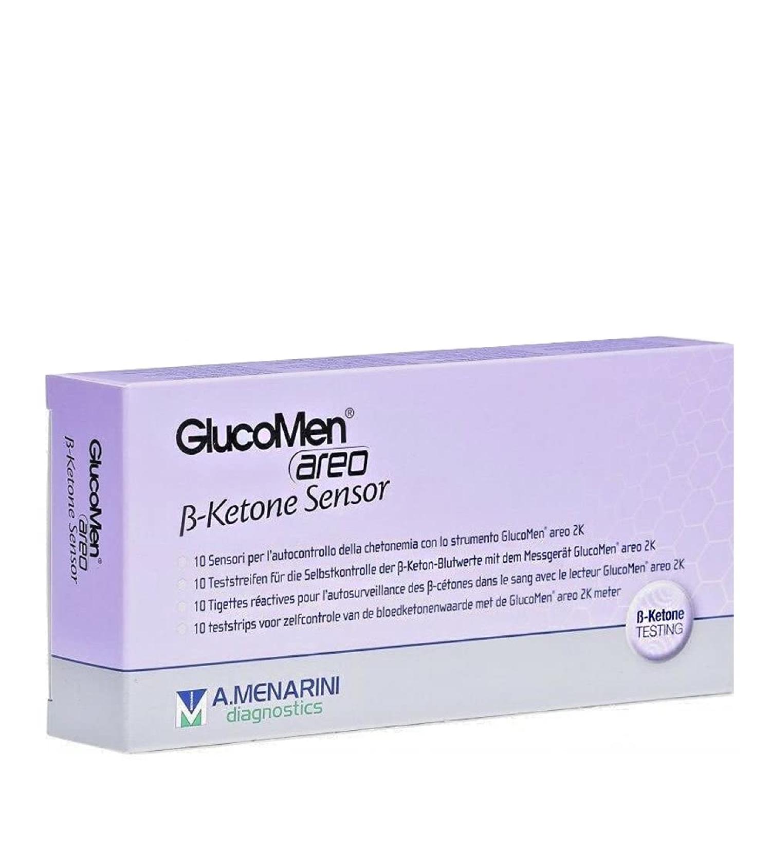 Menarini Sensors for Ketonemia Self-Control with Glucomen Areo2 Tool - 21g