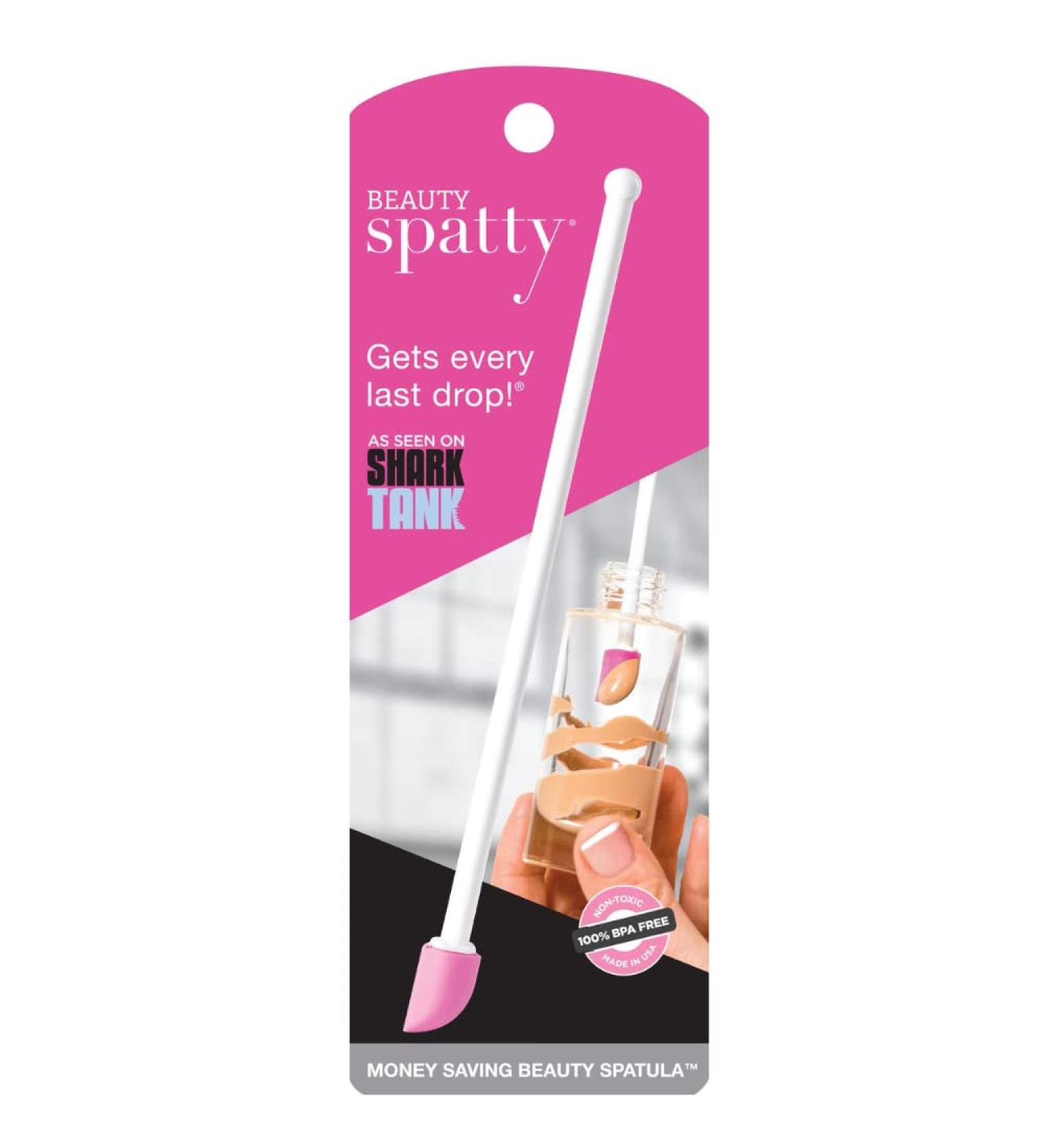 Spatty Last Drop Mini Makeup Spatula - Pink 6 Inch | Shark Tank Mom Made | Scrapes Foundation, Lotion, Cosmetics | Beauty Products | Perfect Gifts for Women, Teens, Grandma | Stocking Stuffer Under $6 - Buy Online on GoSupps.com