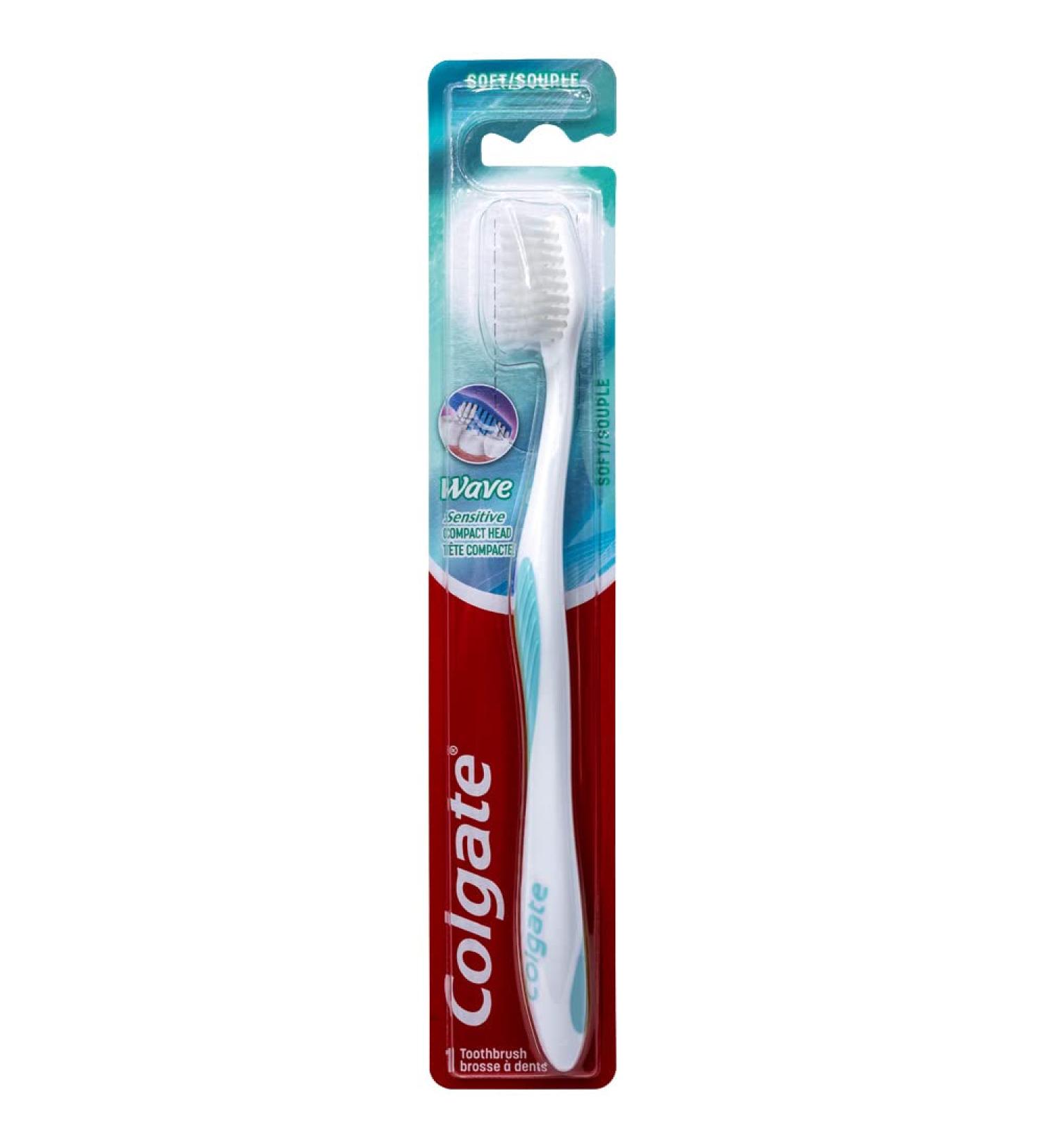 Colgate Wave Sensitive Toothbrush Compact Soft - 1 Count - Buy Online on GoSupps.com