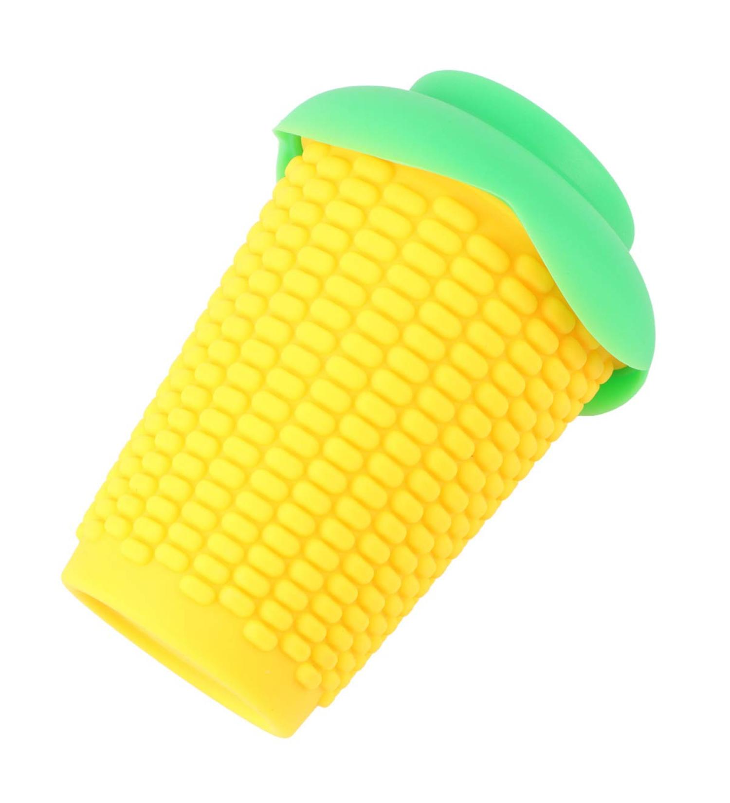 Vosarea 300ml Corn Shape Silicone Cup with Straw Leakproof Silicone Tumbler Travel Mug Coffee Mug Beer Cup Water Coffee Cup for Home Travel Gym - Buy Online on GoSupps.com