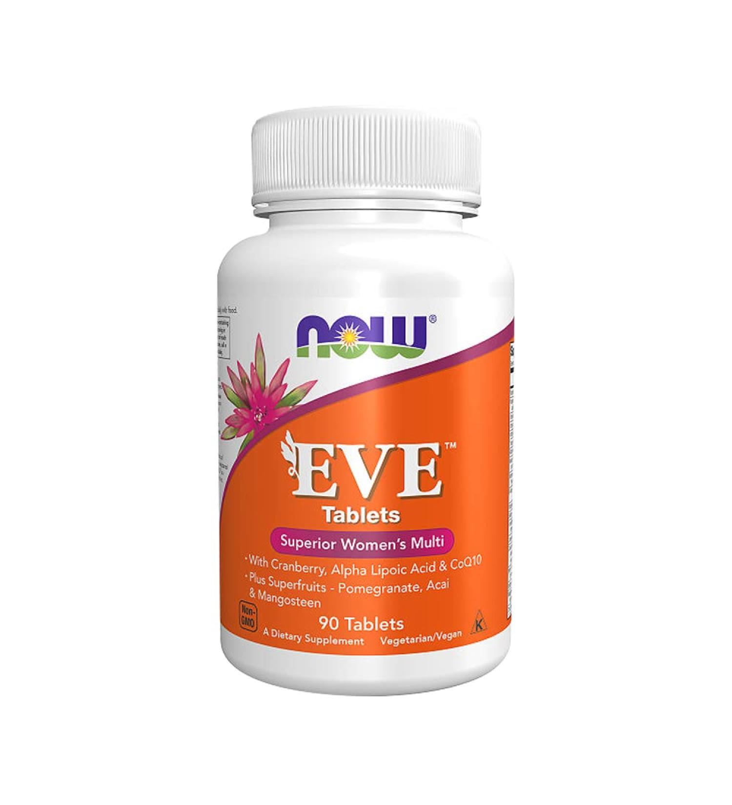 Now Foods Eve Superior Women's Multi - 90 Tablets | Premium Multivitamin for Women - Buy Online on GoSupps.com