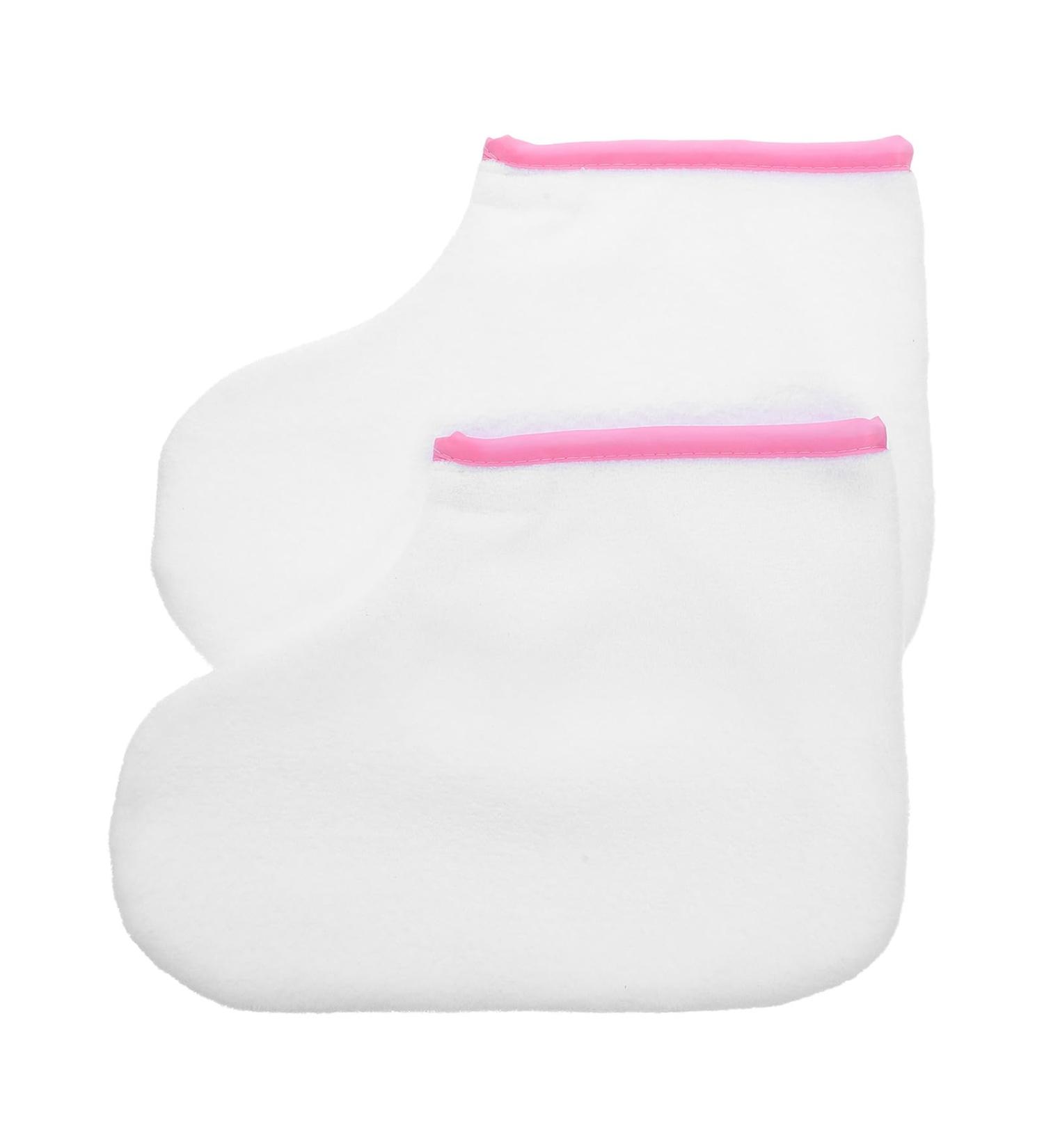 UKCOCO Lot de 2 Couvre-pieds en Coton pour Bain de Paraffine pais avec Bordure Rose R utilisables et Confortables Adapt s aux Soins Thermiques des Pieds en Salon Domicile Kit - Buy Online on GoSupps.com