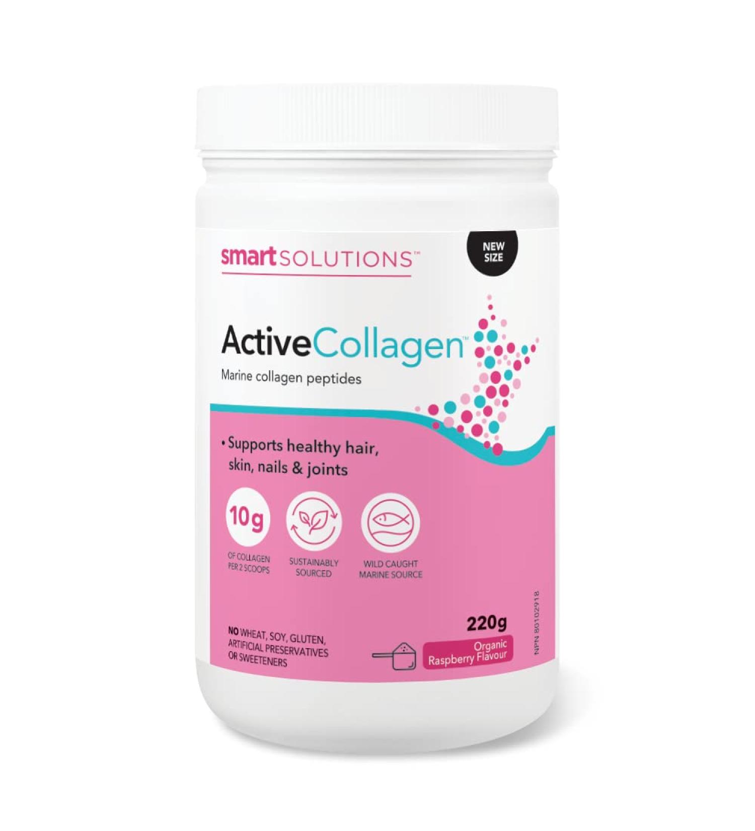 Active Collagen 220 g Organic Raspberry - Buy Online on GoSupps.com