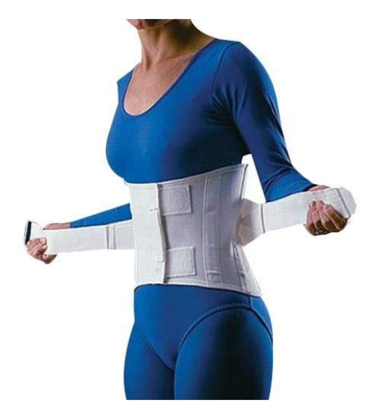 Rolyan Dual Support Lumbo-Sacral Orthosis Small Binder with Insert Tapered Elastic Binder Elastic Straps Included Lower Back & Abdomen Support Reduces Pain Promotes Recovery