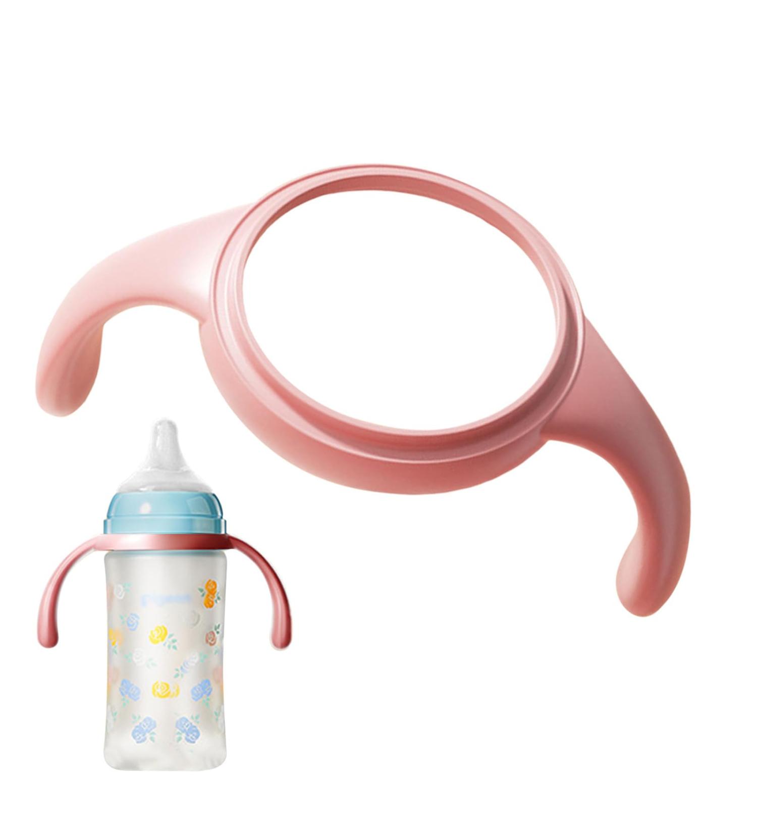 MAM Bottle Handles | Silicone Baby Bottle Holders for Small Hands | Slippery Handles for MAM & Trainer Bottles | 0+ Months | Purple - Buy Online on GoSupps.com