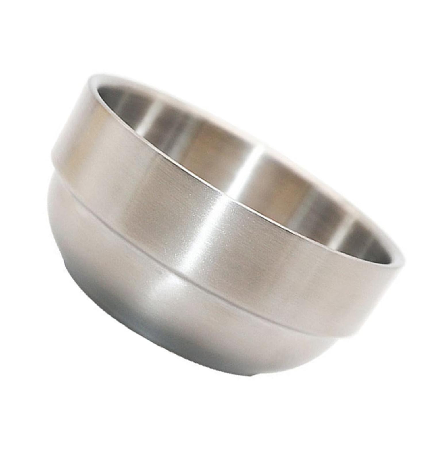 Beavorty Men's Foaming Soap Dish | Stainless Steel Razor Bowl for Shaving | Beard Care Essentials | 9x9x4.9cm Silver - Buy Online on GoSupps.com