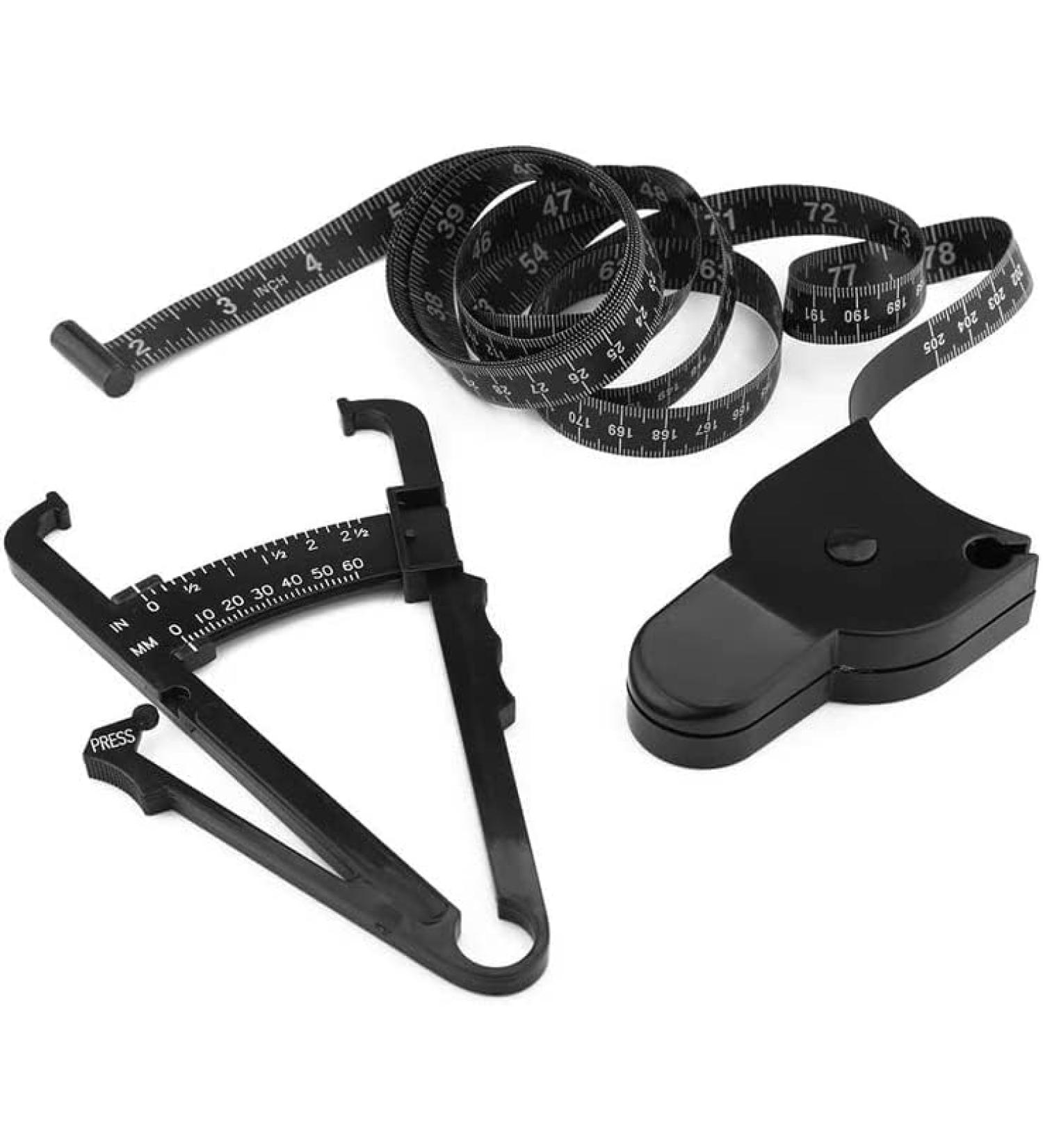 Body Fat Caliper Skinfold Caliper with Measuring Tape Accurately Measuring BMI Body Fat Tester Measuring Device for Women - Buy Online on GoSupps.com