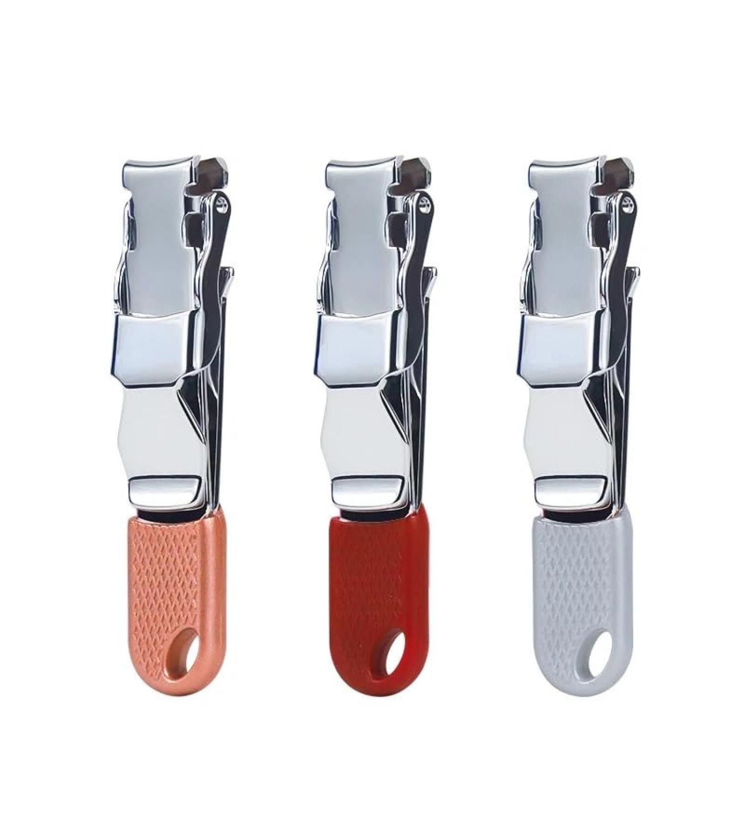 Thin Nail Clipper Portable Stainless Steel Nail Toe Cutter Trimmer Scissor Carbon Steel Manicure Pedicure Tool (Color : 3pc-Mix) - Buy Online on GoSupps.com