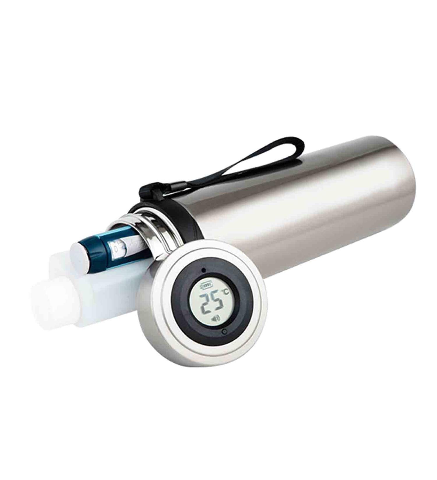 Portable Insulin Refrigerator Cup | Stainless Steel Medicine Cooler for Interferon Capsules & Injections - Buy Online on GoSupps.com