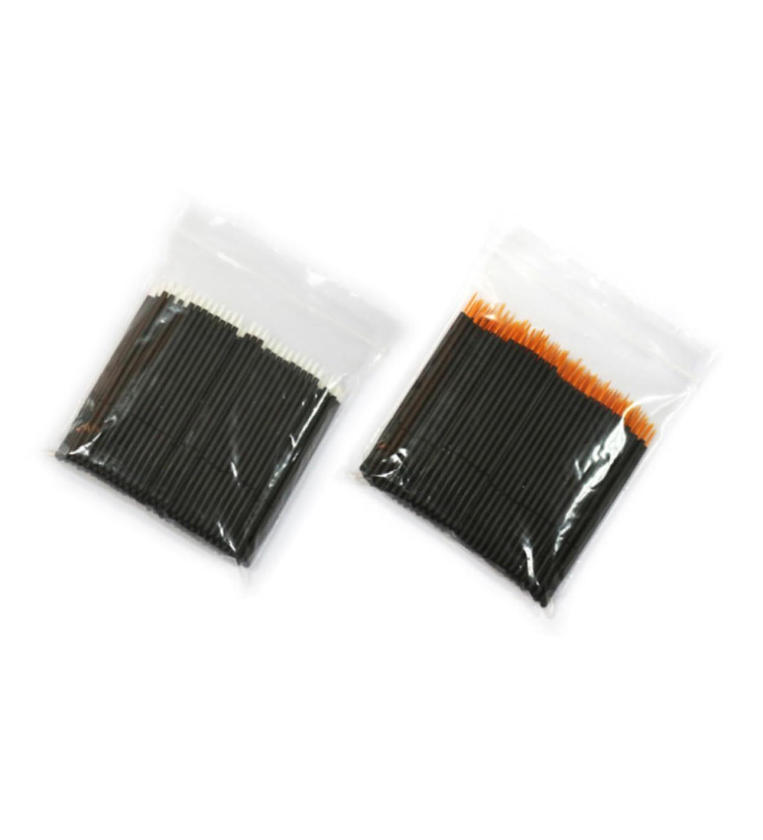 Mikinona 50pcs Eyeliner Brush Thin Angled White Eyeliner Wand Eye Makeup Tools Liquid Eyeliner Disposable 10*0.5cm White - Buy Online on GoSupps.com