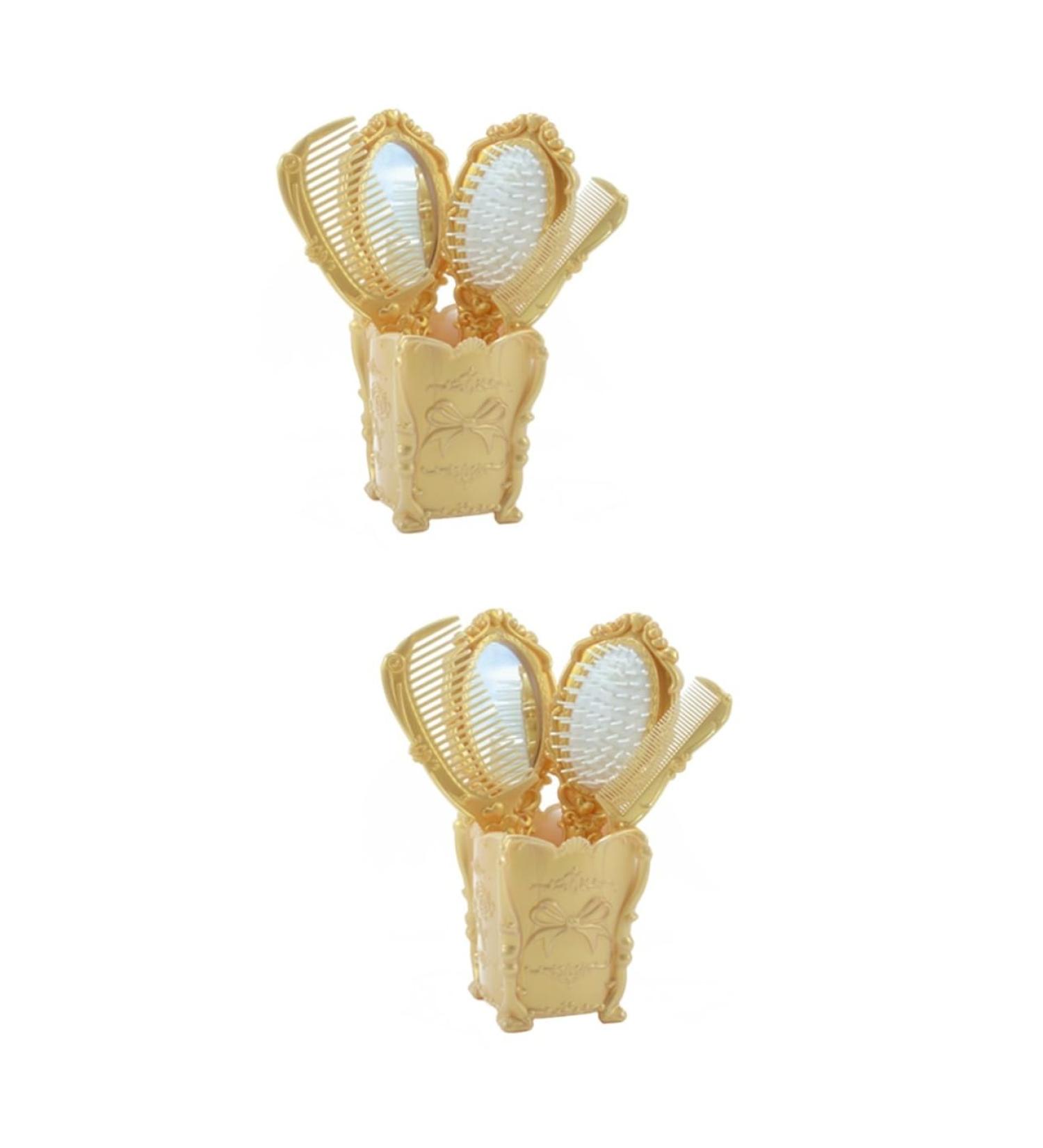 FRCOLOR 2 Sets Comb Set Compact Mirror for Purse Travel Purse Home Tools Travel Wallets Makeup Comb Tool Portable Makeup Mirror Antique Vanity Mirror Hair Stuff Make up Asia Miss Plastic - Buy Online on GoSupps.com