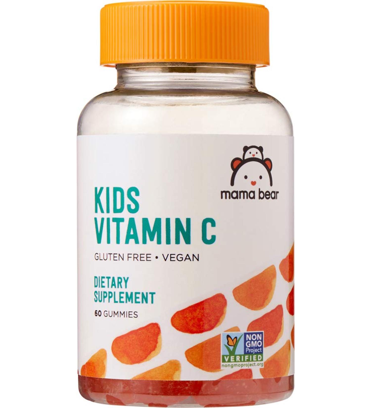 Amazon Brand Mama Bear Vegan Kids Vitamin C Gummies - 60 count, 125mg per Gummy for Immune Health - Buy Online on GoSupps.com