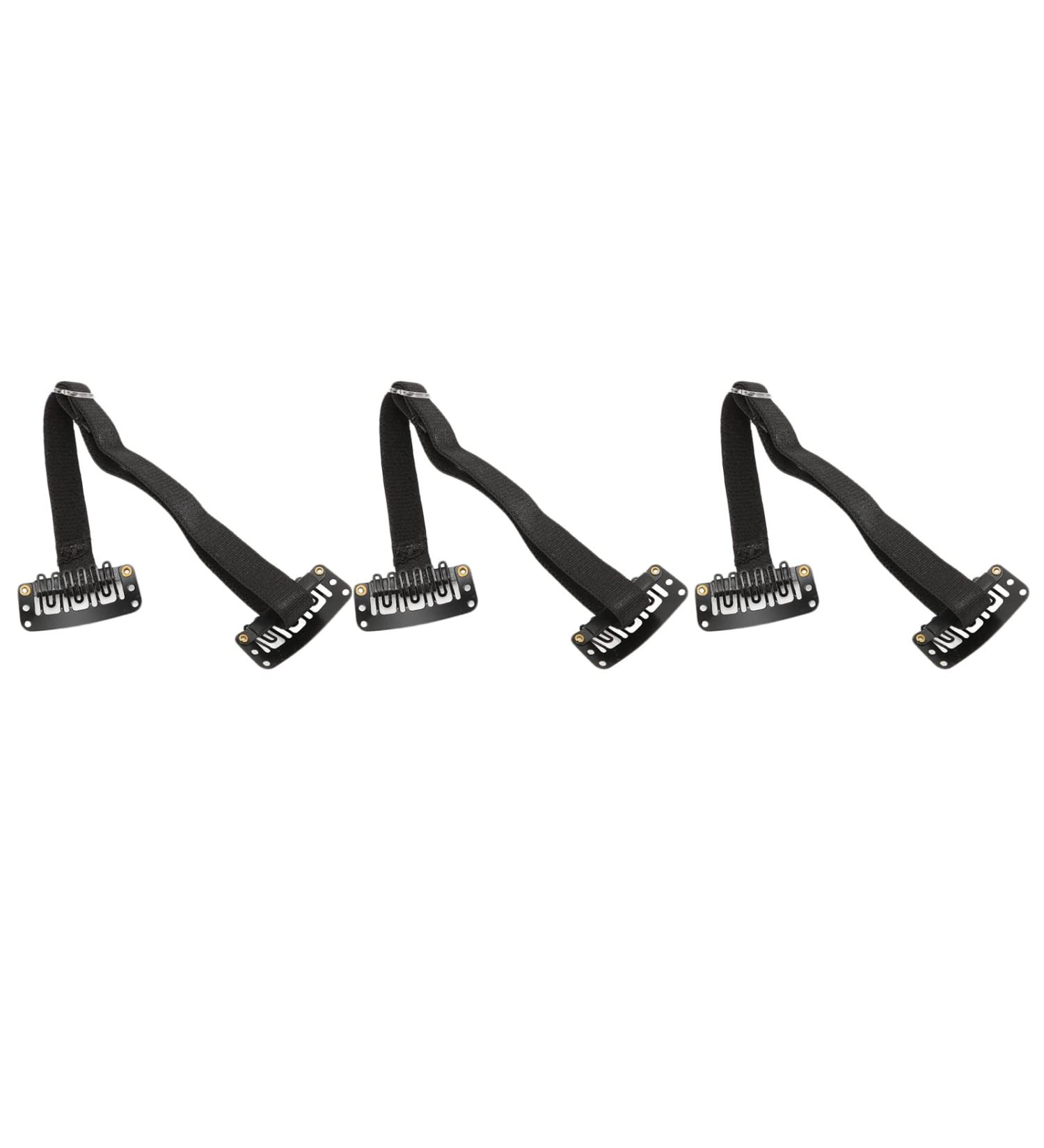 Yctze 3 Pack Reusable Adjustable Elastic Face Bands with Clips - Portable Stretching Strap for Women | Beauty Makeup Tools & Accessories - Buy Online on GoSupps.com