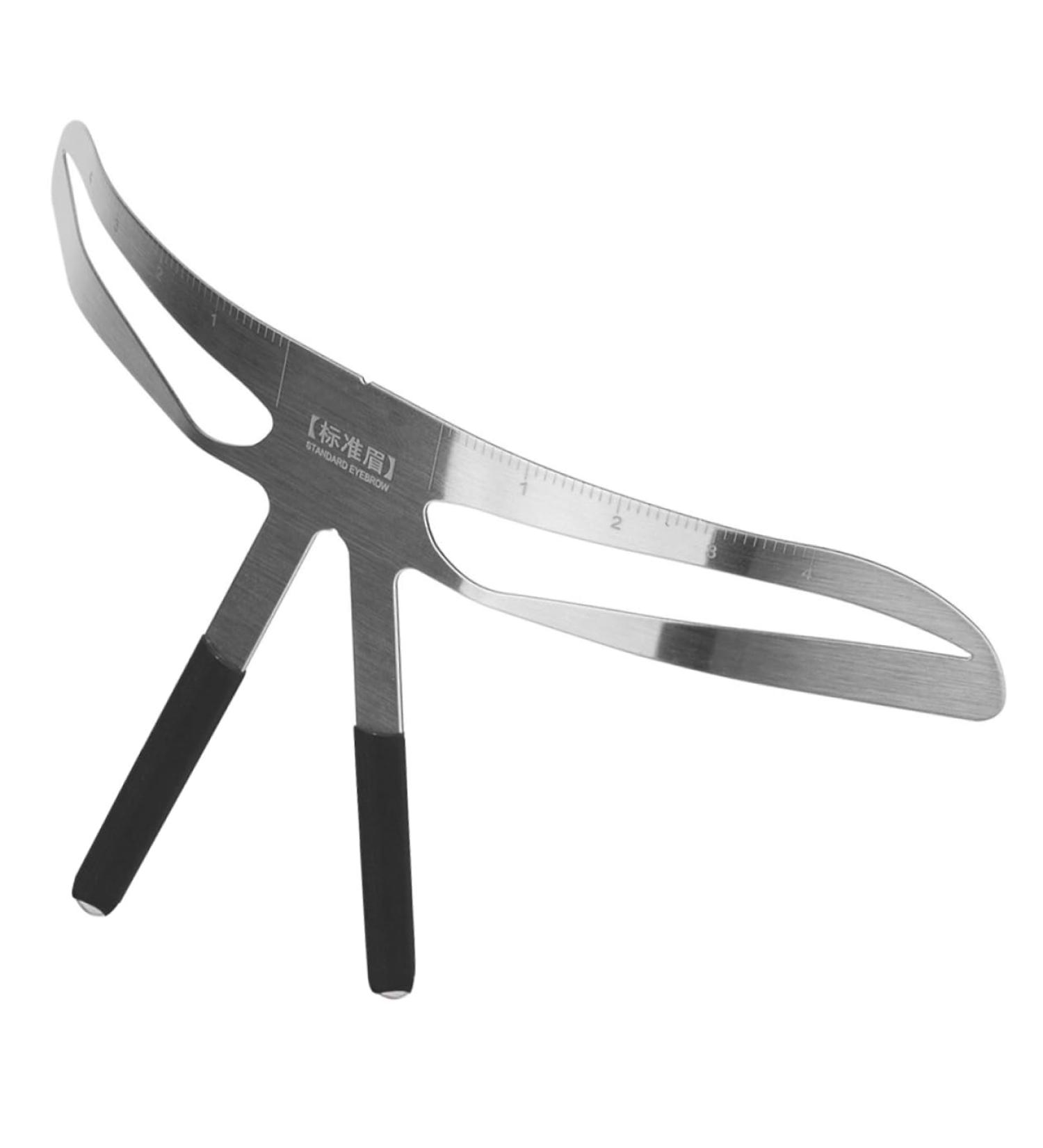 Angoily Number Mold Permanent Eyebrow Ruler Stainless Eyebrow Measuring Ruler Tool Make up Girl Metal Ruler - Buy Online on GoSupps.com
