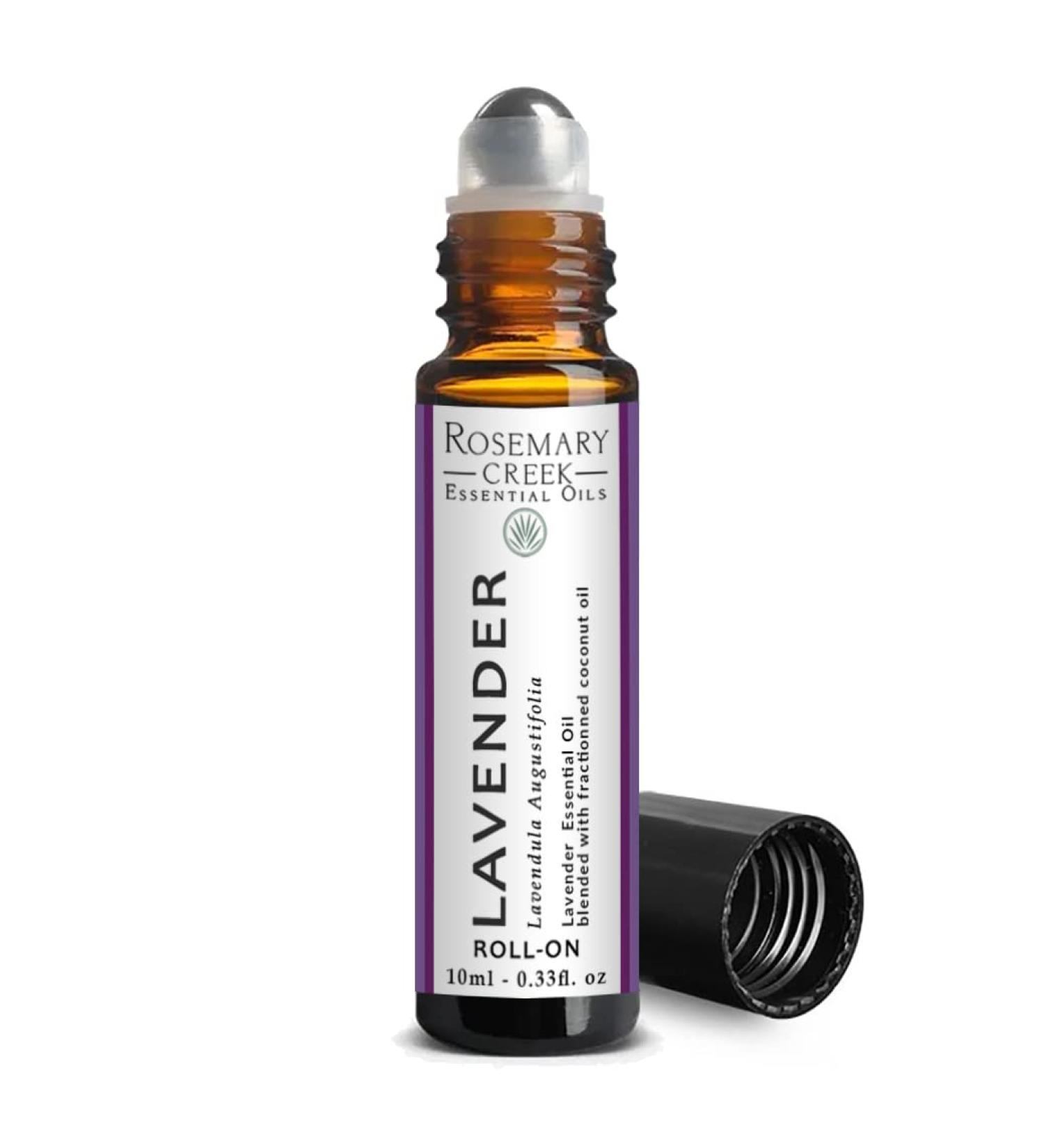 10 ml Lavender Essential Oil Roll-On | 100% Pure & Natural | Aromatherapy & Massage - Rosemary Creek - Buy Online on GoSupps.com