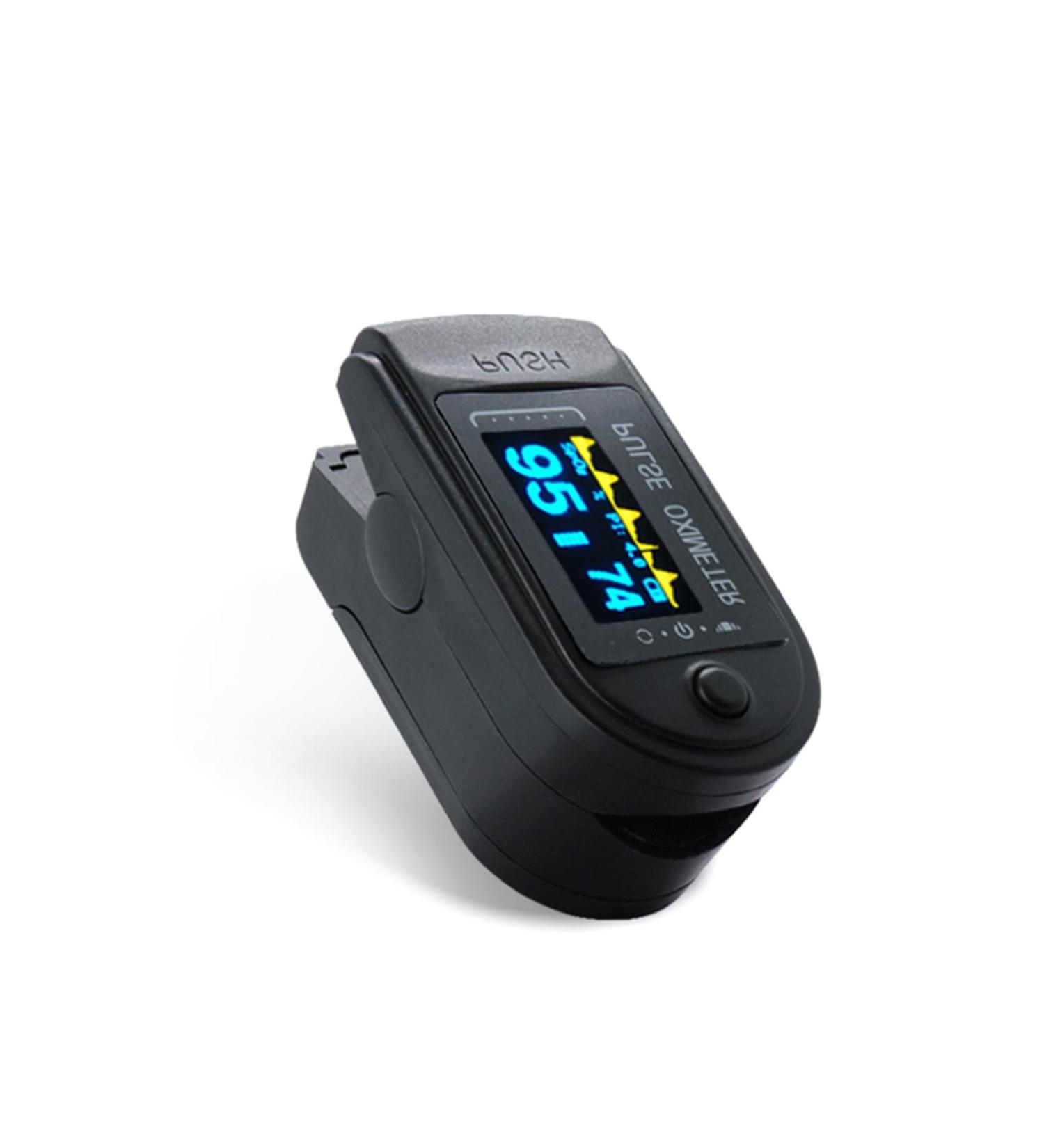 Buy Athletic & Aviation Oxygen Monitor | Pulse Oximeter SpO2 & PR Value - Neck Wrist & Fingertips Use - International Shipping Available - Buy Online on GoSupps.com
