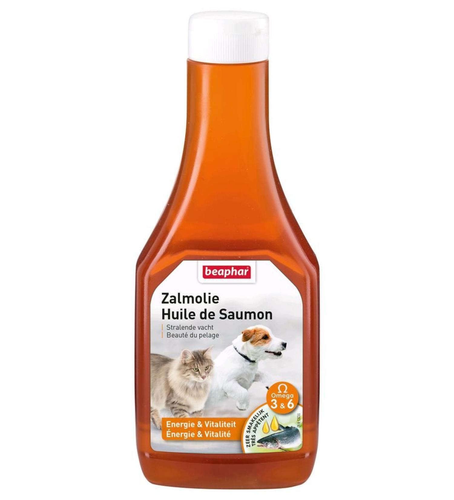 Beaphar - Salmon Oil, Beneficial Food Supplement - Dog and Cat - 425 ml