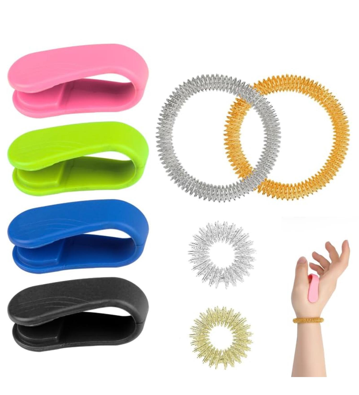 16-Piece Acupressure Clip Set | Handheld Massage Clips for Migraine Relief | International Shipping Available - Buy Online on GoSupps.com