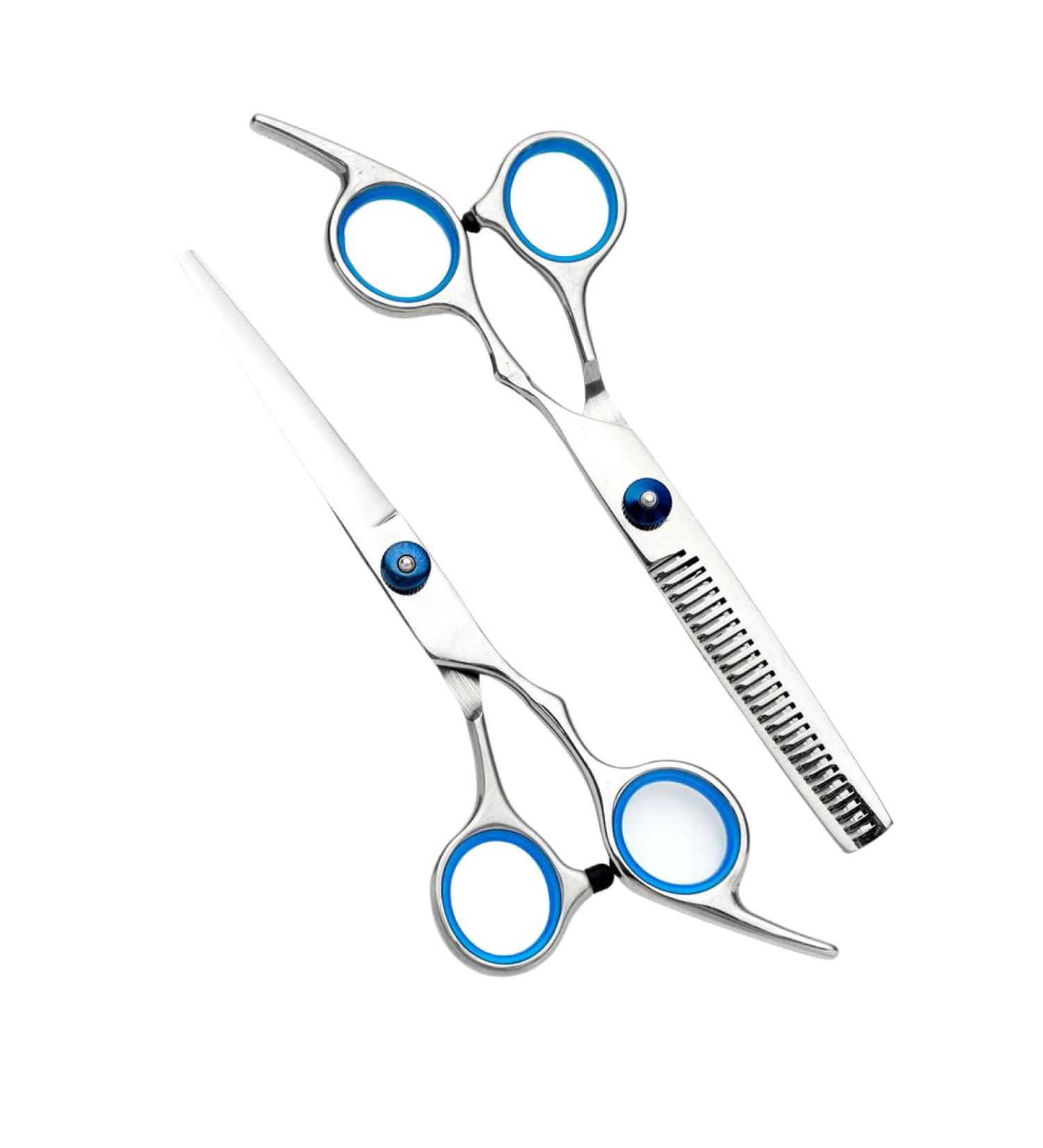 Plksei 2-Piece Dog Care Scissors Set | Professional Round & Curved Scissors for Dogs Cats & Pets | International Shipping - Buy Online on GoSupps.com