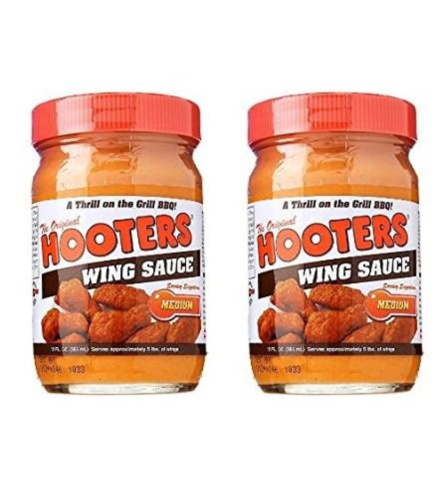 Hooters Wing Sauce, Medium, 12 oz (2 Pack)