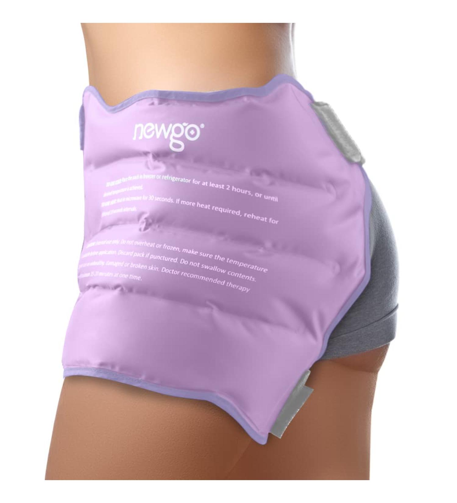 Newgo Cooling Compress for Hip Pain Relief - Bursitis & Post-Surgery Recovery - Cold & Heat Therapy for Thigh & Sciatic Nerve (Purple) - Buy Online on GoSupps.com