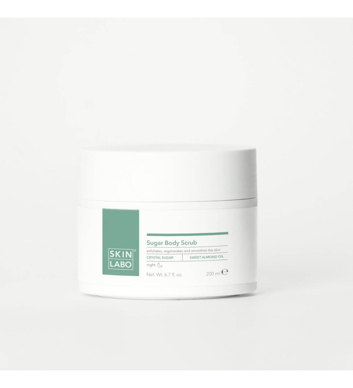 SKIN LABO SkinLabo - Sugar Body Scrub Revitalizing Effect Regenerates and Smoothes the Skin with Sugar Crystals and Sweet Almond Oil - 200 ml New Version - Buy Online on GoSupps.com