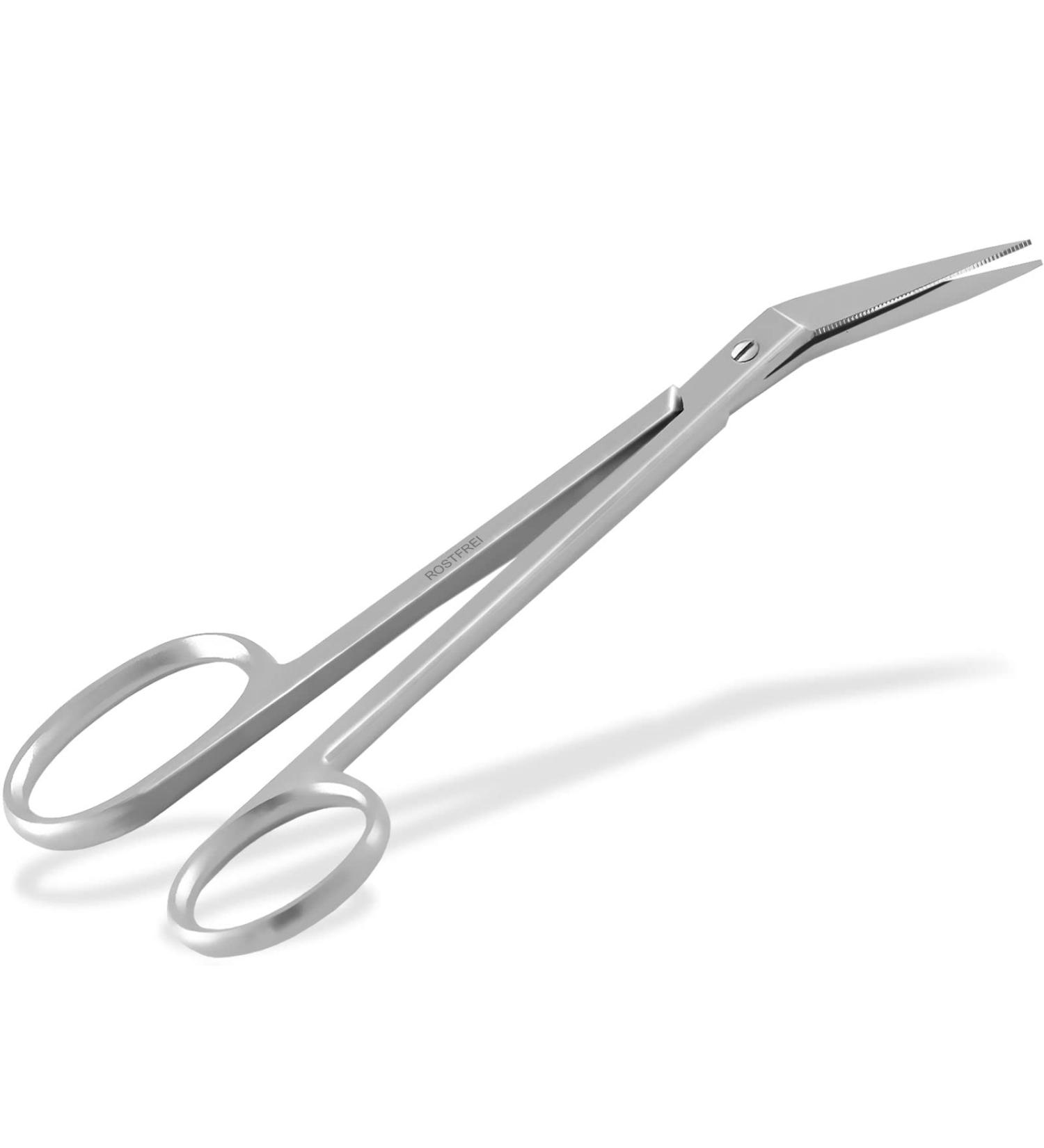 Long Angled Nail Scissors for Seniors | Micro-Tensioner Nail Cutter | Foot Care Set for Fingernails & Toenails (16 cm) - Buy Online on GoSupps.com