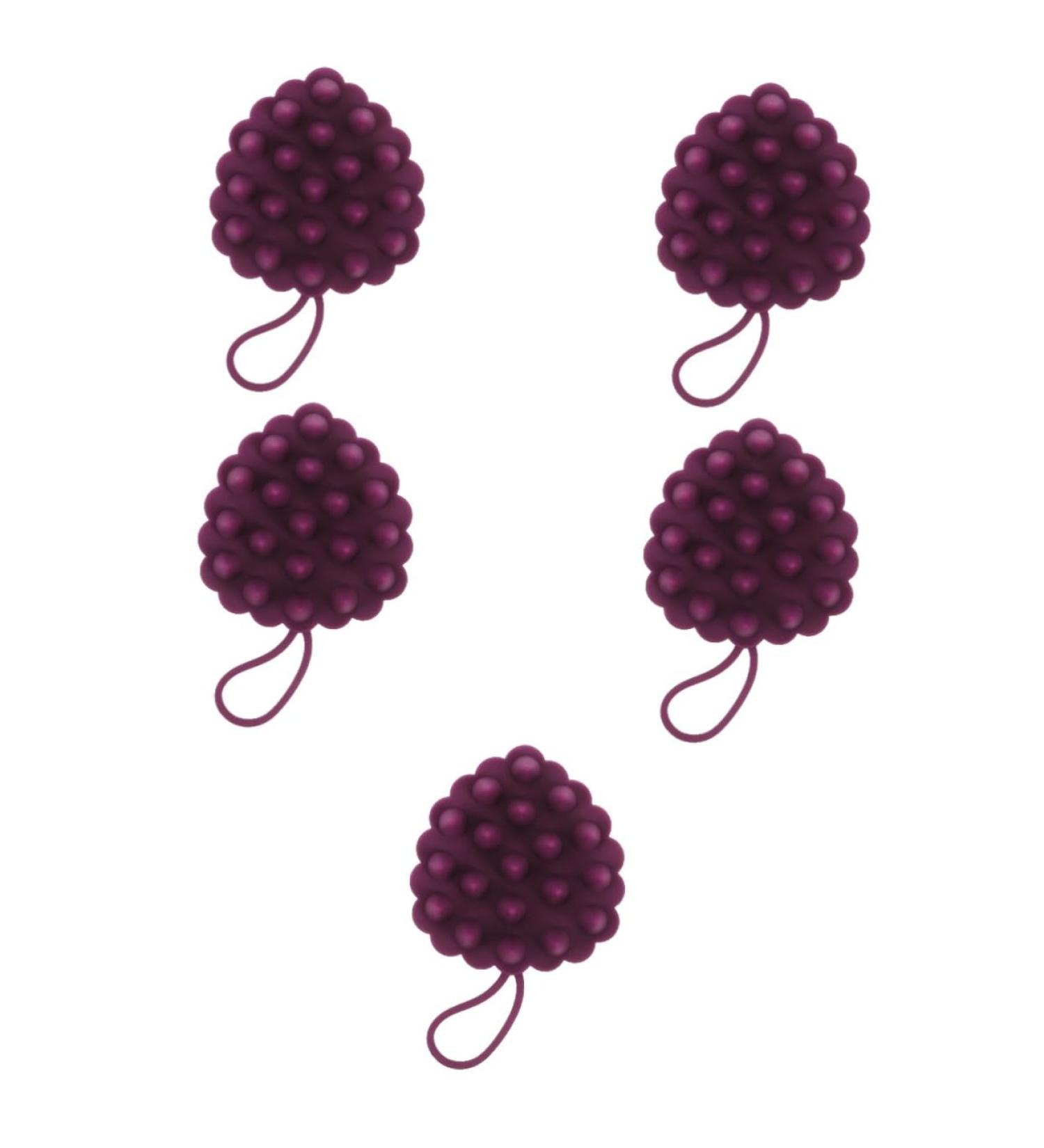 Fomiyes 5-St Shampoo ArtFakt Massage Device - Hairbrush Cleaning & Scalp Brush Scrubber - 5pcs Violet Kamm Head Pebbles - Perfect for Shower & Hair Care - Buy Online on GoSupps.com