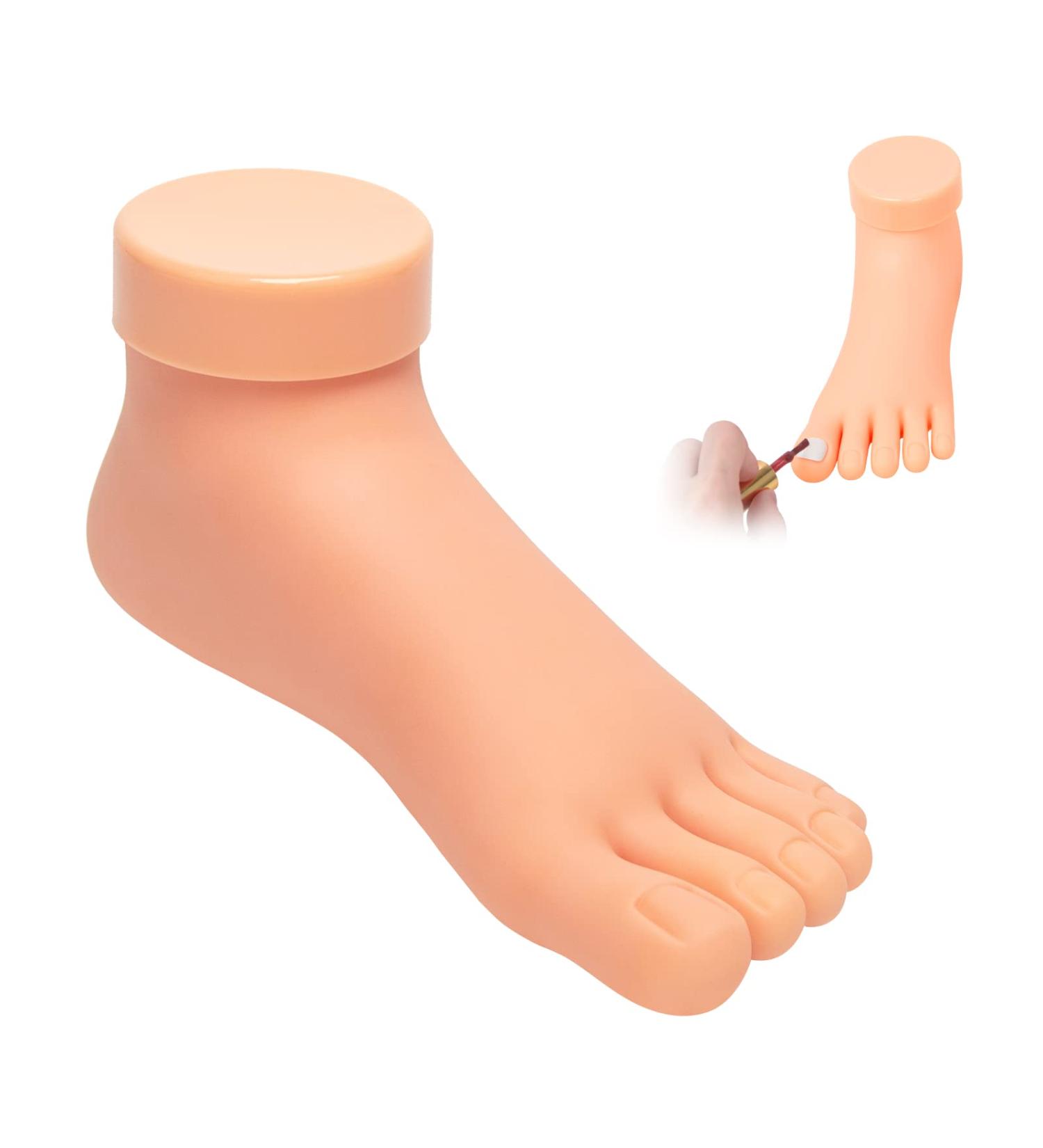 Flexible Silicone Prosthetic Foot Mannequin for Nail Art Training - Buy Online on GoSupps.com