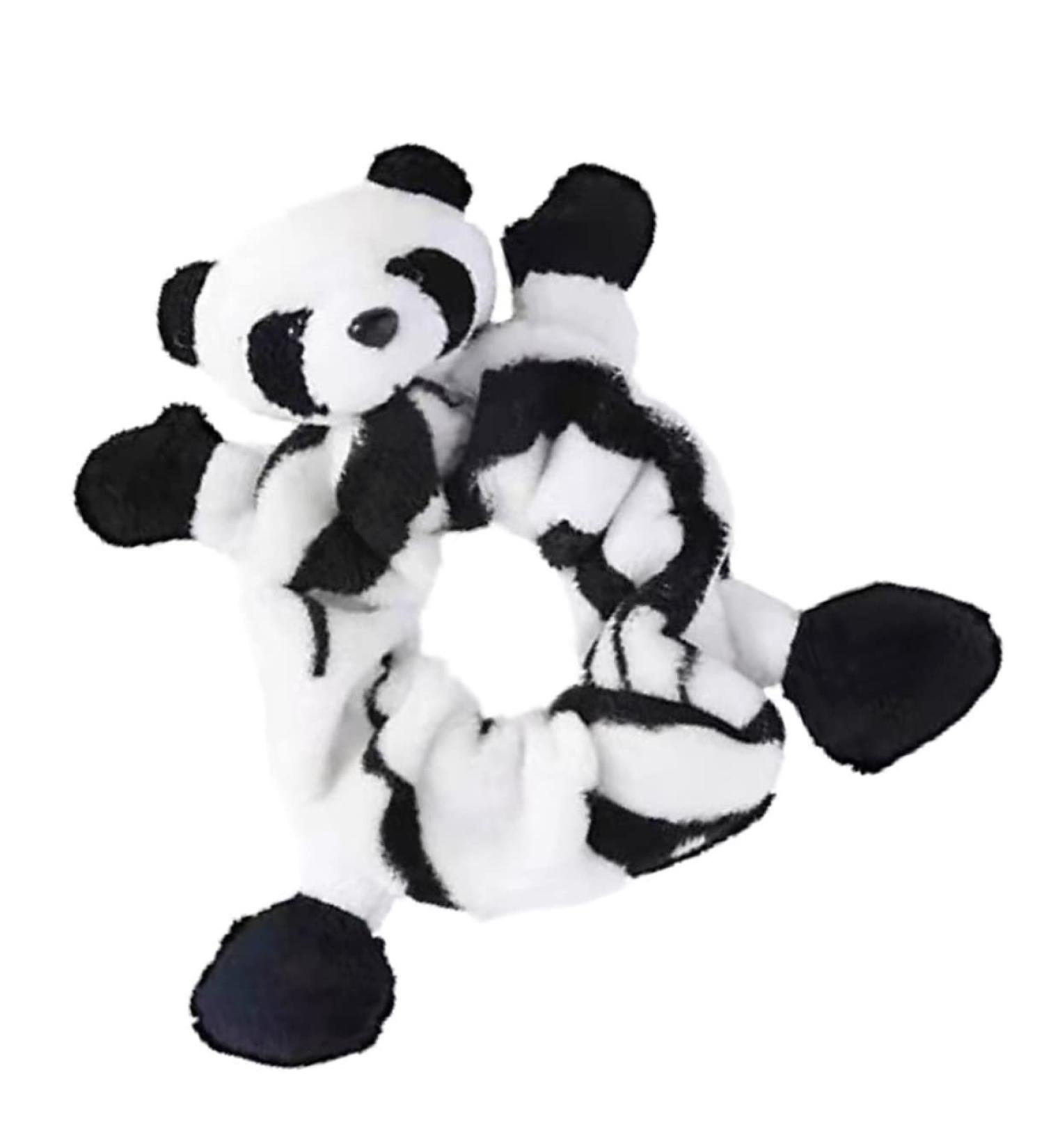 FOMIYES Panda Hair Band Towel Microfiber Scrunchie Animal Hair Tie Elastic Hair Hairbands for Womens Hair Girl Scrunchies Girl Hair Ties Panda Doll Hair Tie Elasticity Cloth Ponytail Miss - Buy Online on GoSupps.com