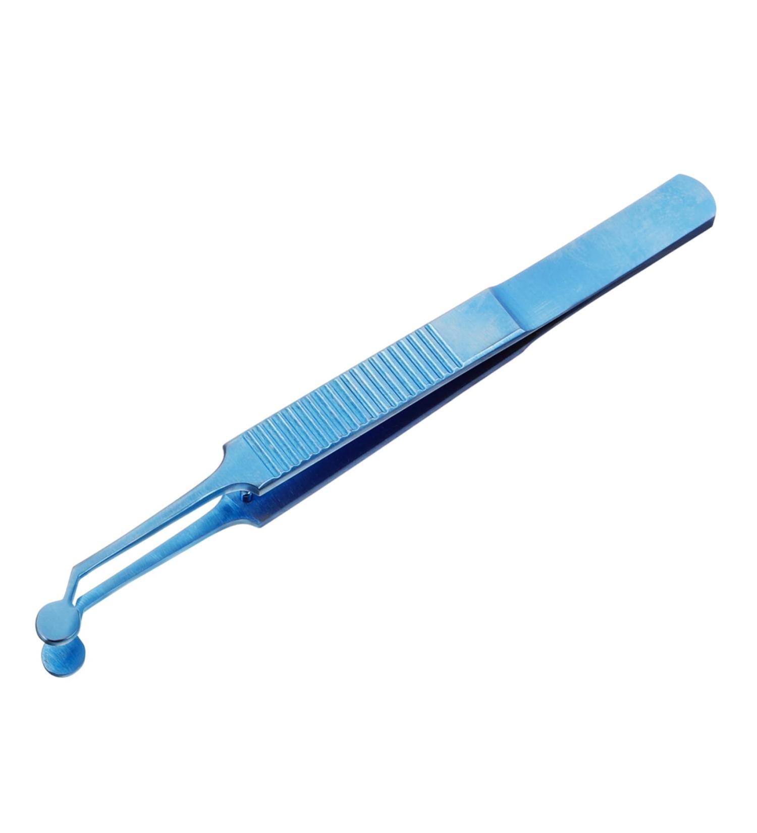 HONMEET Eyelid Tweezers Metal Meibomian Expressor Eyelid Forceps Eyelid Tweezer for Women Meibomian Gland Tweezers Women Beauty Tool Women Eyelid Tweezer Skin Care Woman Titanium Alloy 10.80X1.00X0.70CM Blue - Buy Online on GoSupps.com