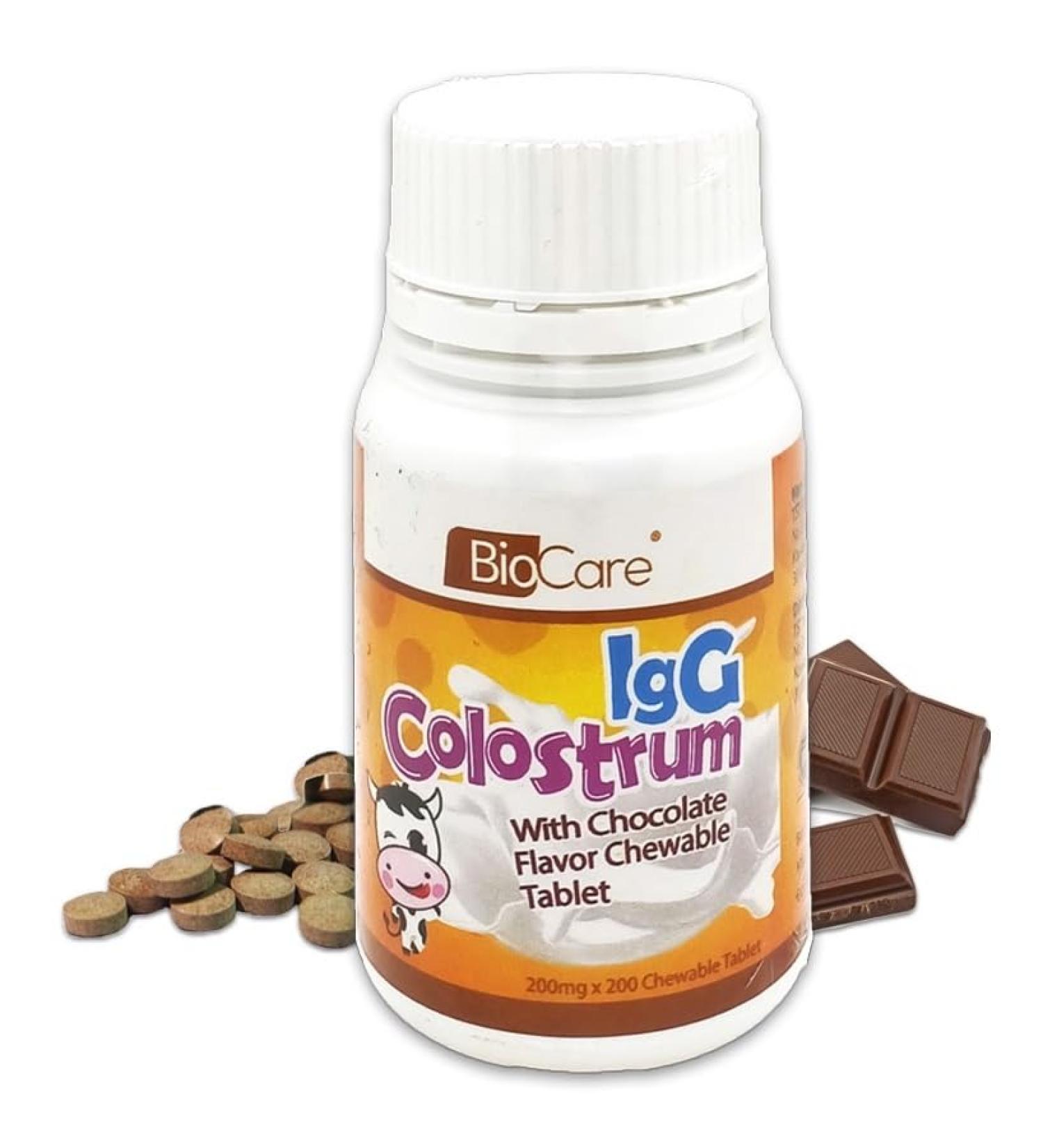 ALIBOOSTER - 200 Colostrum IgG IgM IgA Chewable Tablets + Inulin + Chocolate Powder - Buy Online on GoSupps.com