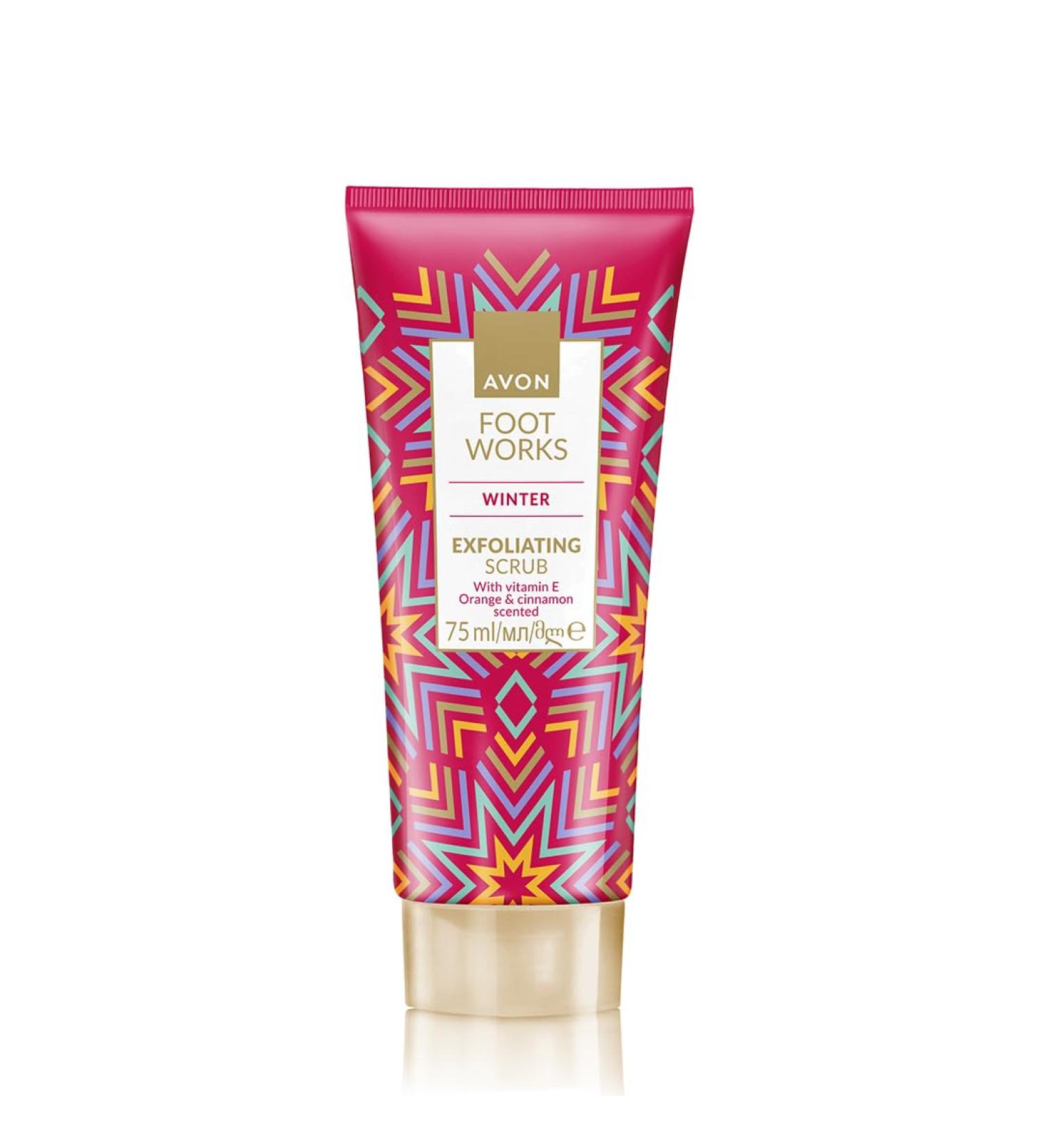 Avon Foot Works Foot Works Winter Exfoliating Scrub with Vitamin C for a Polished-Looking Glow 75ml