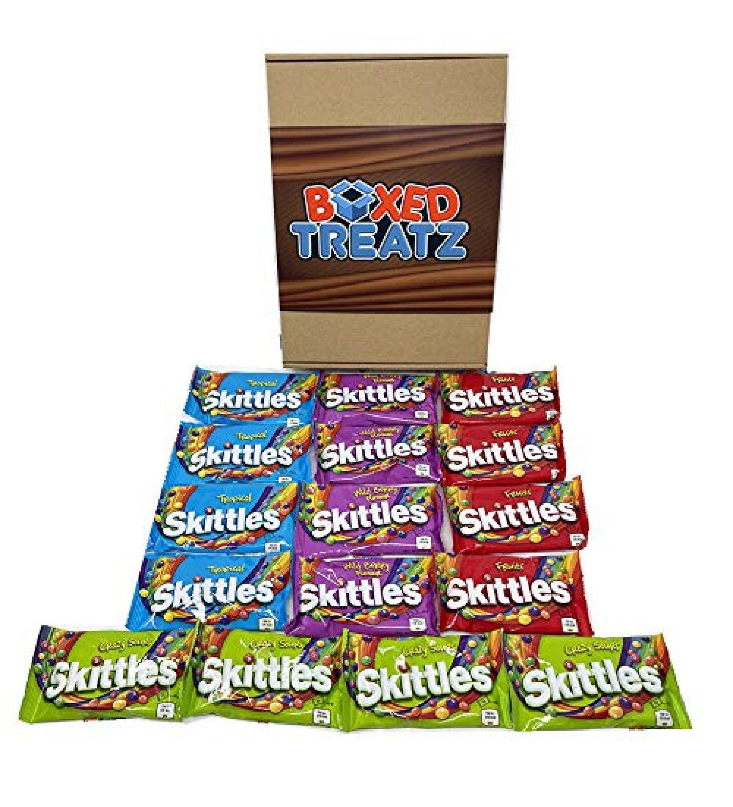 Skittles Sweets Mix Gift Box Skittles Gift Box Sweet Lovers Selection Gift Box of 16 Sweets Gift Box Boxed Treatz - Buy Online on GoSupps.com