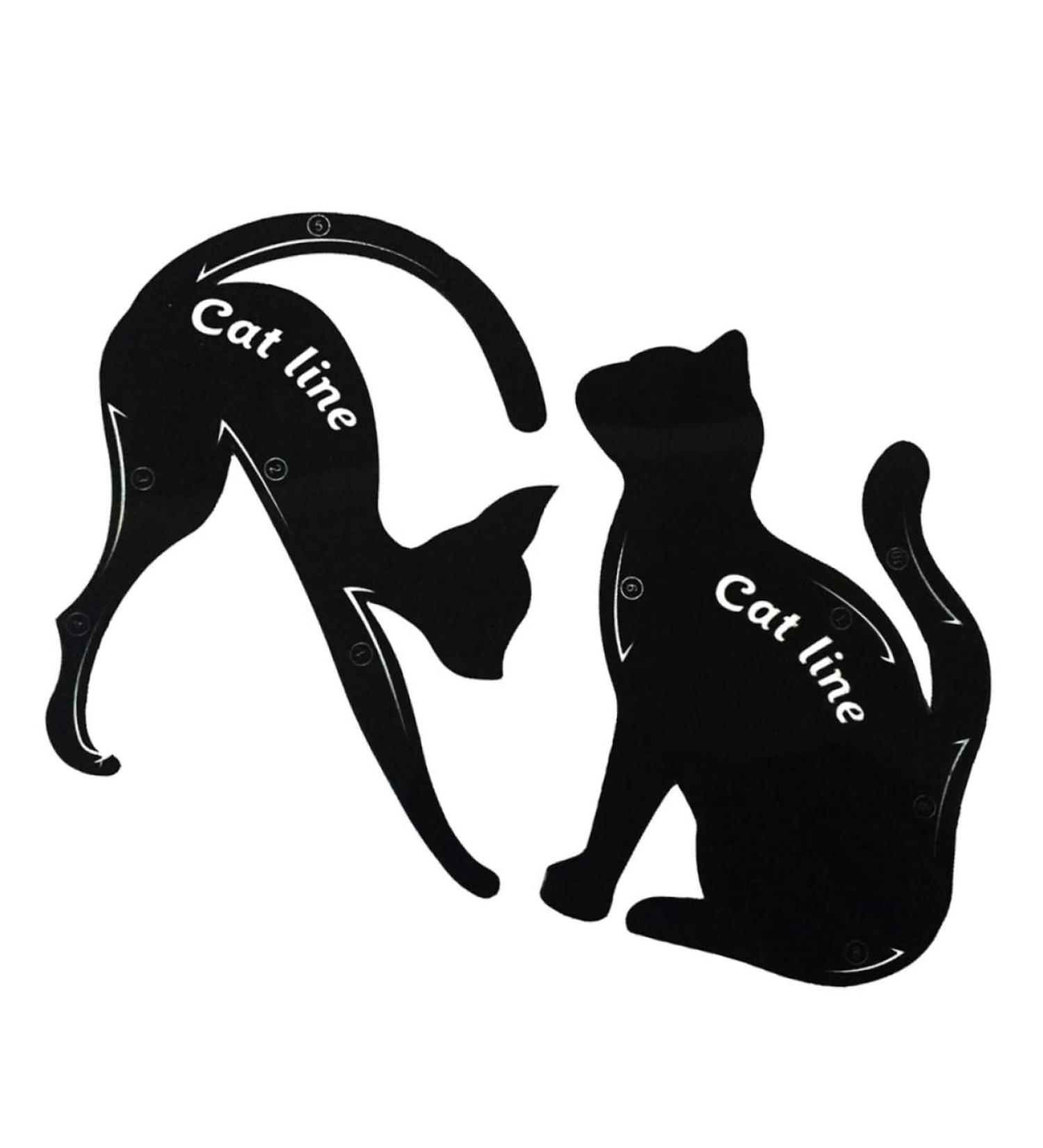 POPETPOP Stencils 2pcs Eyeshadow Stencil Cat Eye Stencil Eyeliner Stencil Template Auxiliary Tool Eye Makeup Set - Buy Online on GoSupps.com