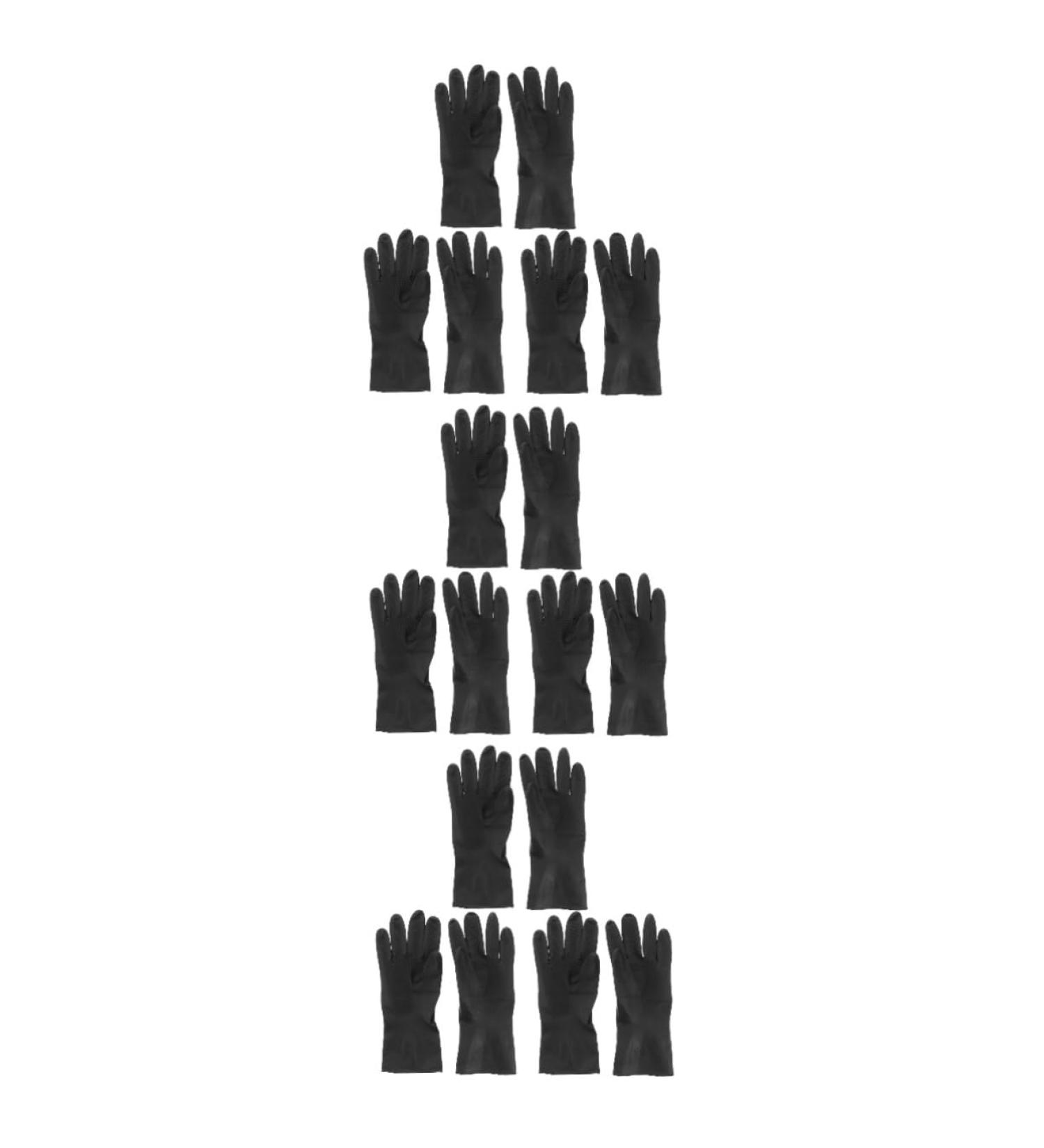 FOMIYES 9 Pairs Hair Dye Glove Shampoo Hair Salon Gloves Coloring Gloves Black Gloves for Hair Coloring Medium Small Mens Glives Reusable Rubber Hair Dressing Gloves Non-slip Man Tool - Buy Online on GoSupps.com