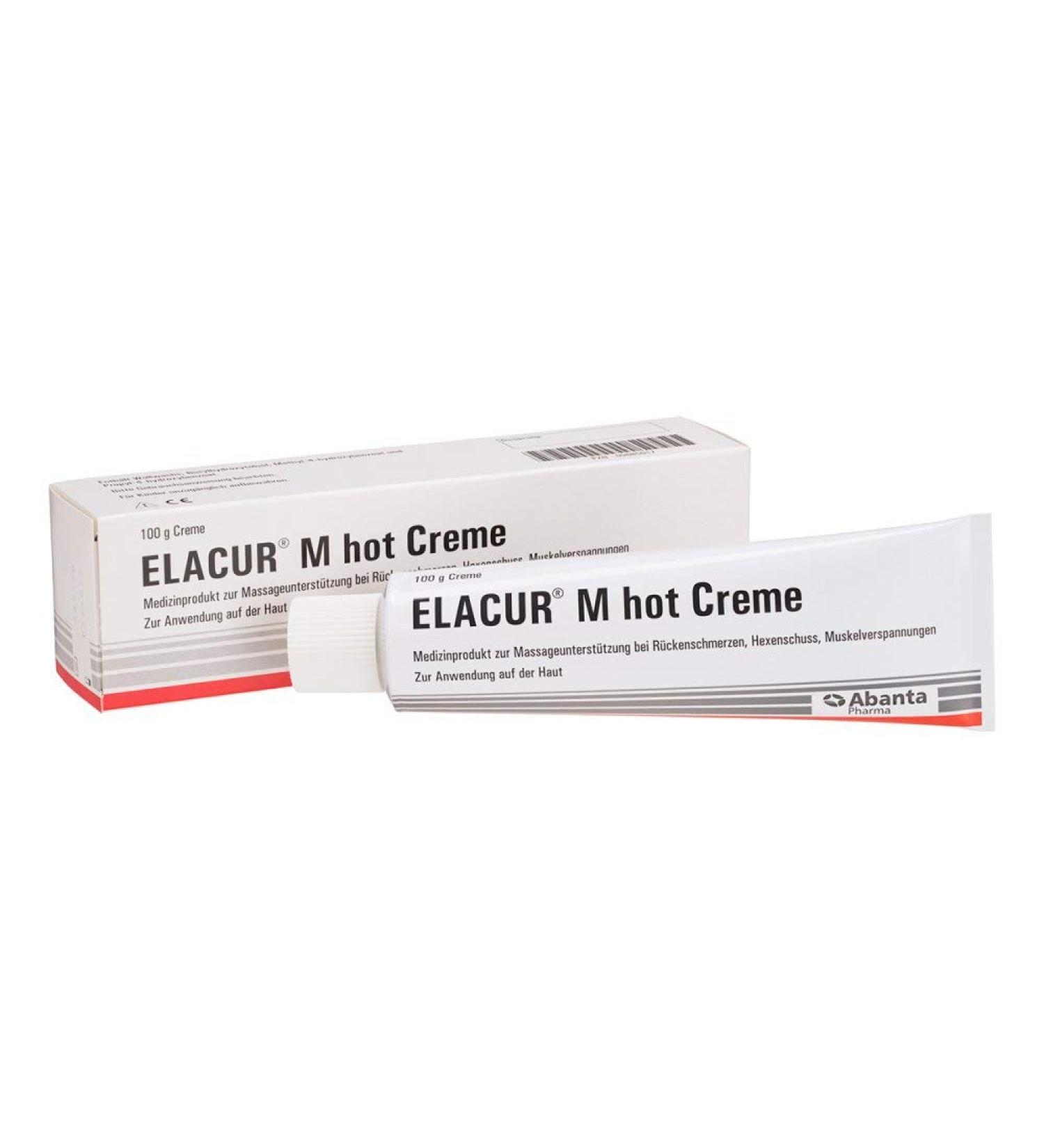 Elacur M Hot Cream 100g - Effective Pain Relief & Muscle Relaxant | Fast International Shipping - Buy Online on GoSupps.com