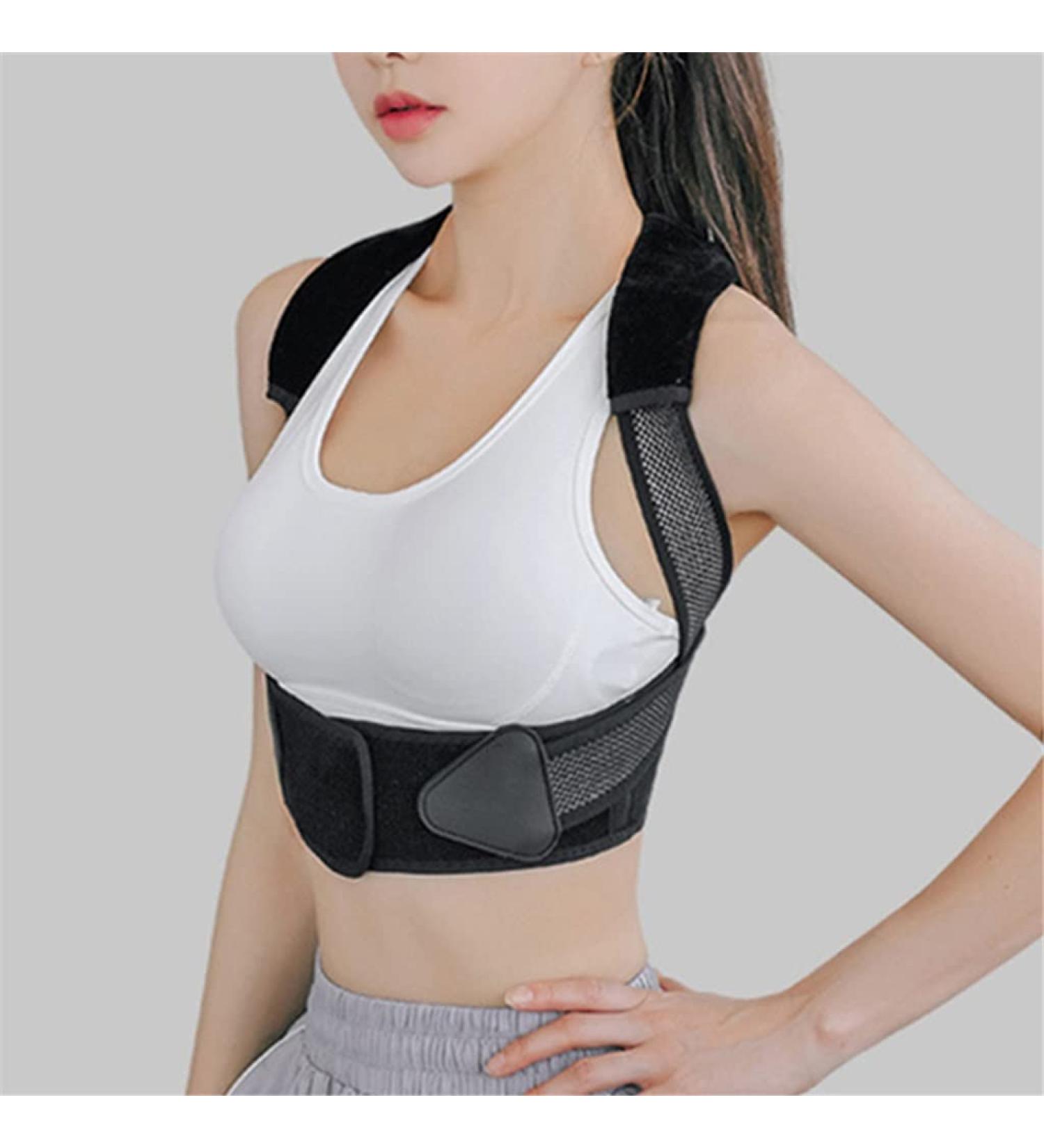 Men & Women Back Posture Correction Belt - Lumbar Brace & Breathable Support Bandage (M Code - Buy Online on GoSupps.com