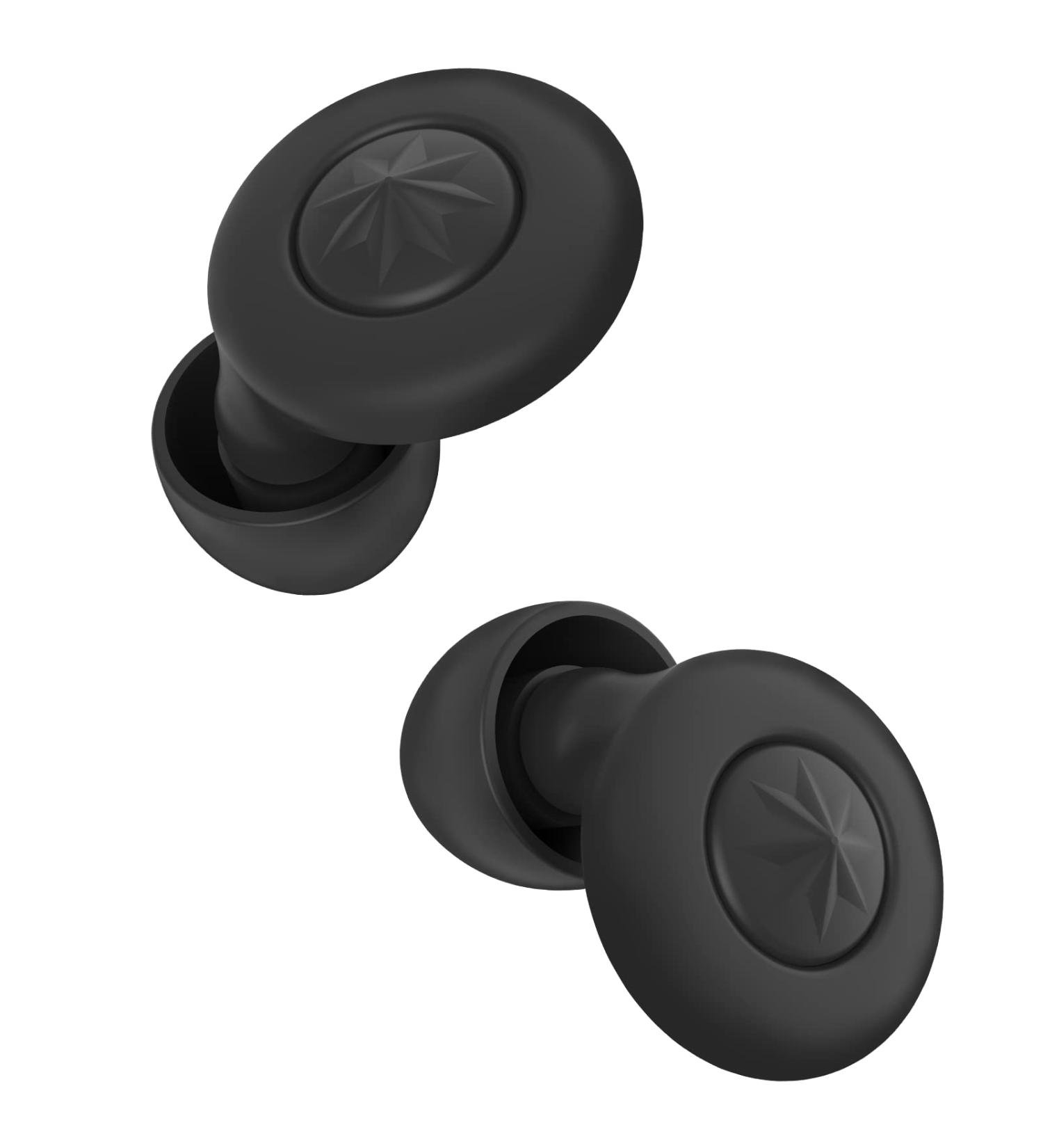 Silicone Ear Plugs 2 Pairs 30dB NRR for Noise Reduction - Reusable Ultra Soft Earplugs for Sleeping, Work, Travel, Shooting - 8 Ear Tips included - Black - Buy Online on GoSupps.com