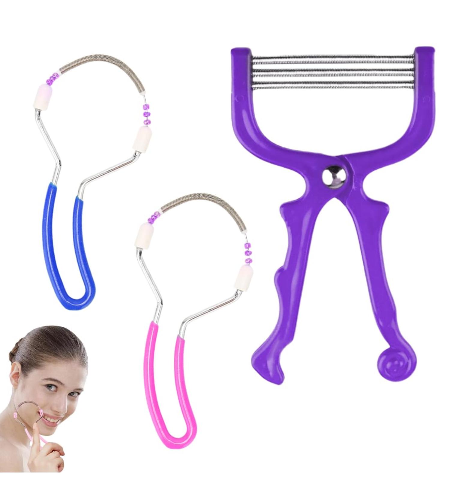Buy CJZZ 3-Part Facial Hair Remover Set for Women - Manual Epilator for Smooth Skin | International Shipping - Buy Online on GoSupps.com