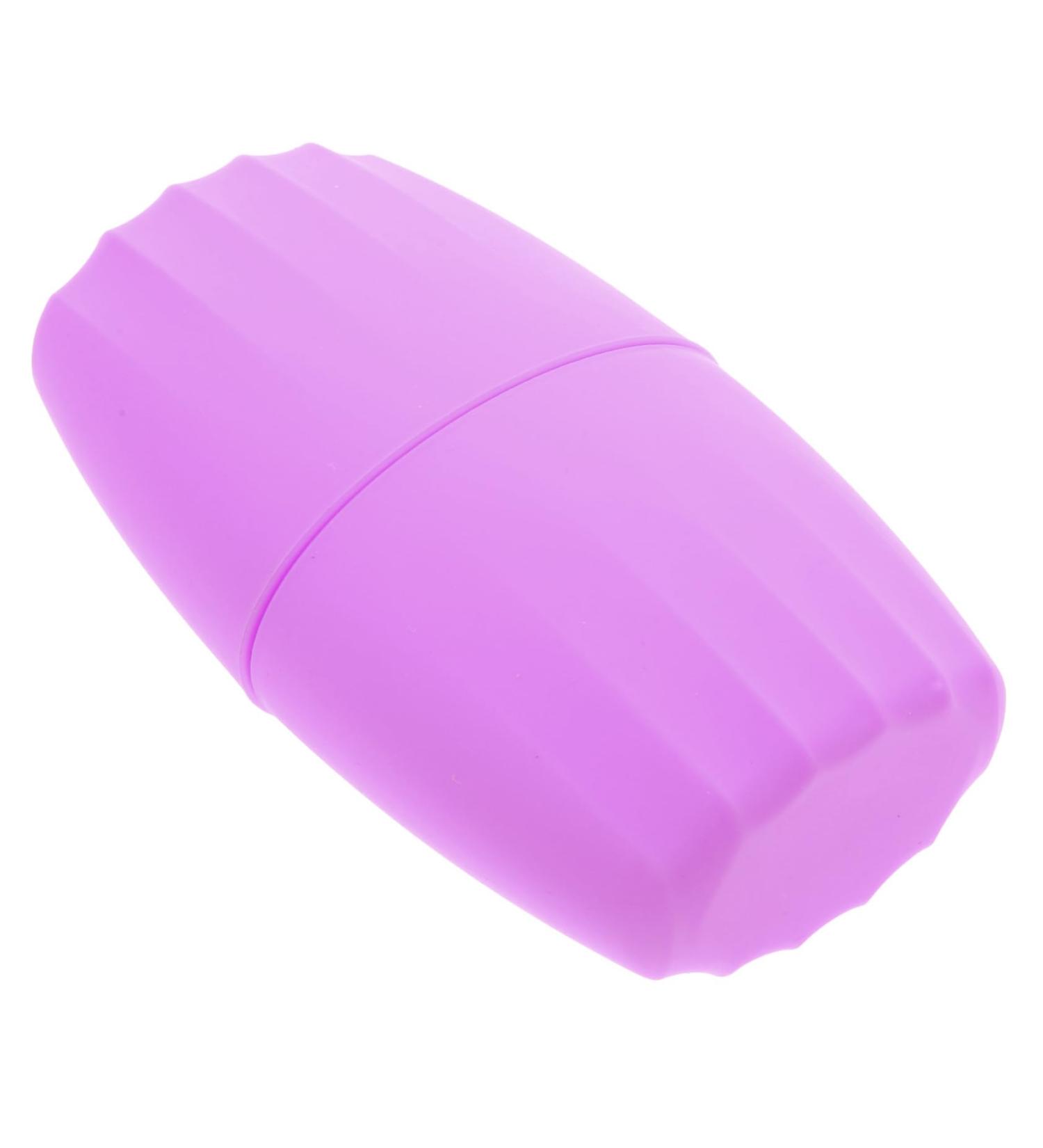 DOITOOL Ice Rollers Ice Facial Roller Cool Rolling Globe Ice Ball Skin Roller Cooling Globes for Eyes Facial Ice Roller Ice Roller Puffiness Purple Face Ice Bag Silica Gel 11.4x6.5cm Purple - Buy Online on GoSupps.com