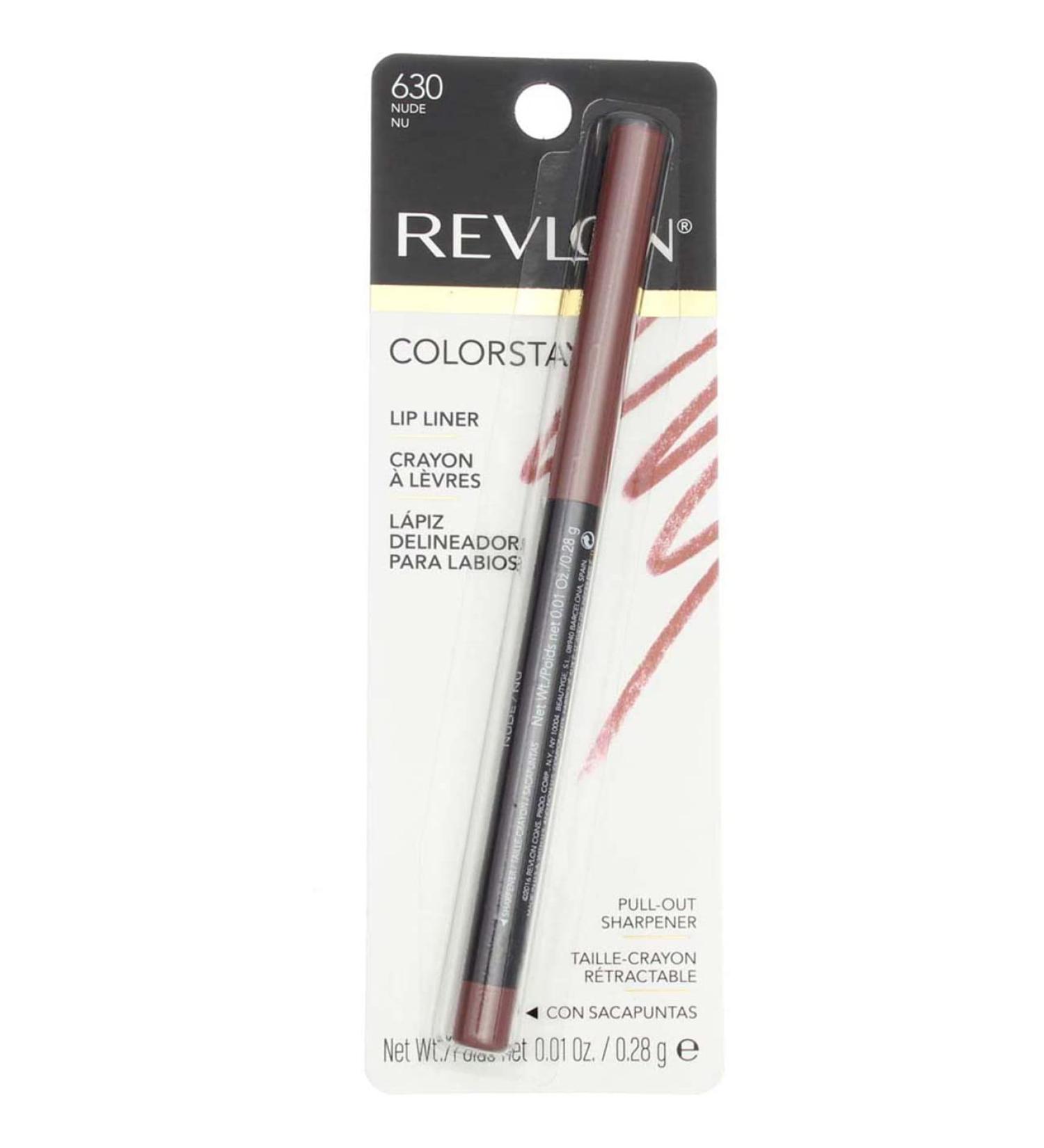 Revlon ColorStay Lip Liner Nude 630 - Pack of 6 | Long-lasting Waterproof Formula - Buy Online on GoSupps.com