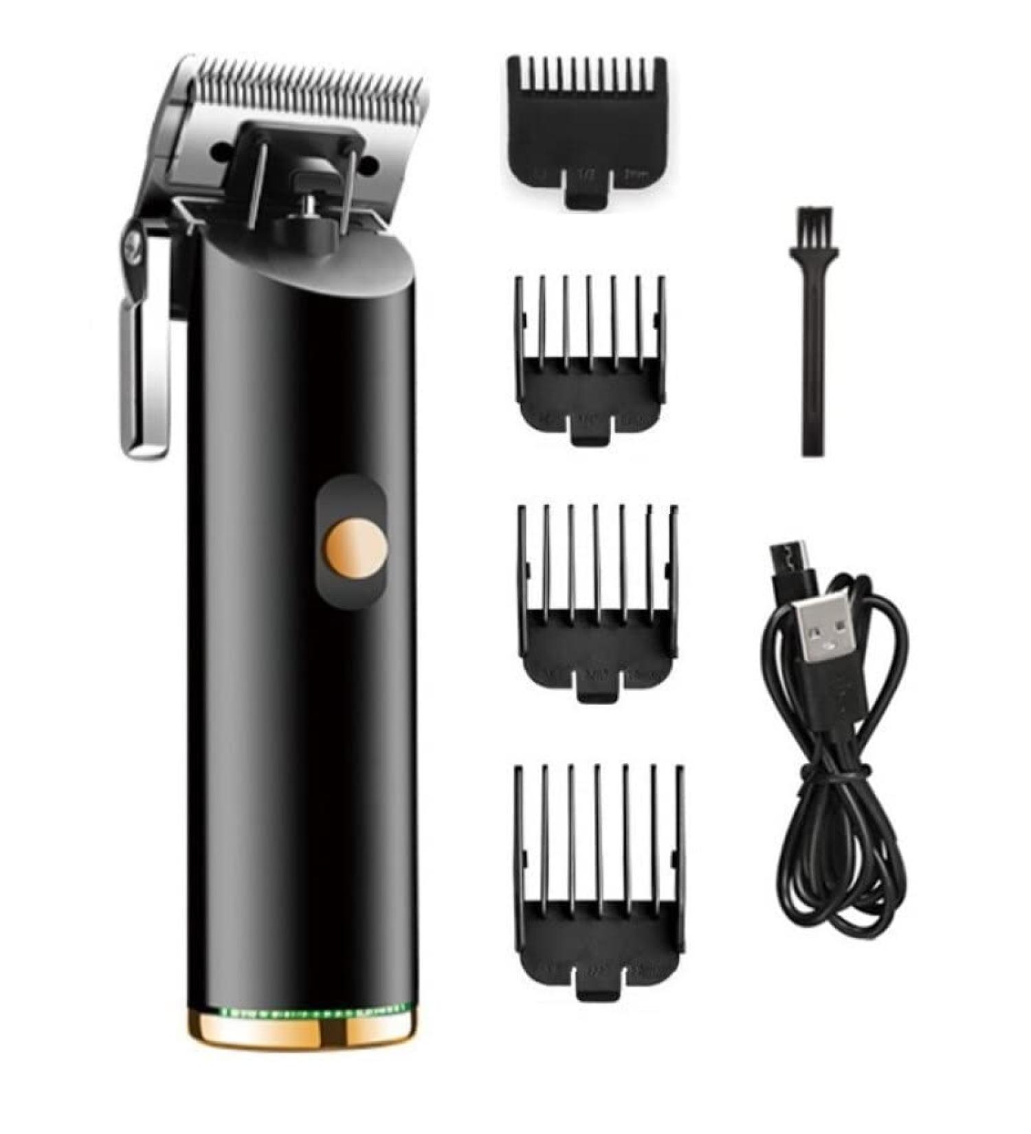 Pro Hair Clipper M1892 Gold - Professional All Metal Cordless & Corded Rechargeable Electric Hair Clipper for Precision Grooming - Buy Online on GoSupps.com