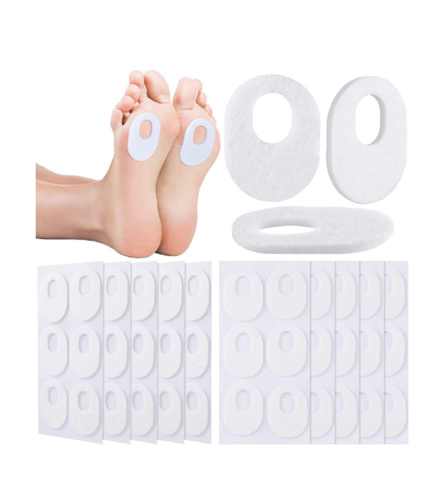 10 Sheet Oval Corn Cushion Pads for Sore Feet Relief - Self-Adhesive Callus Cushions for Men and Women - Buy Online on GoSupps.com