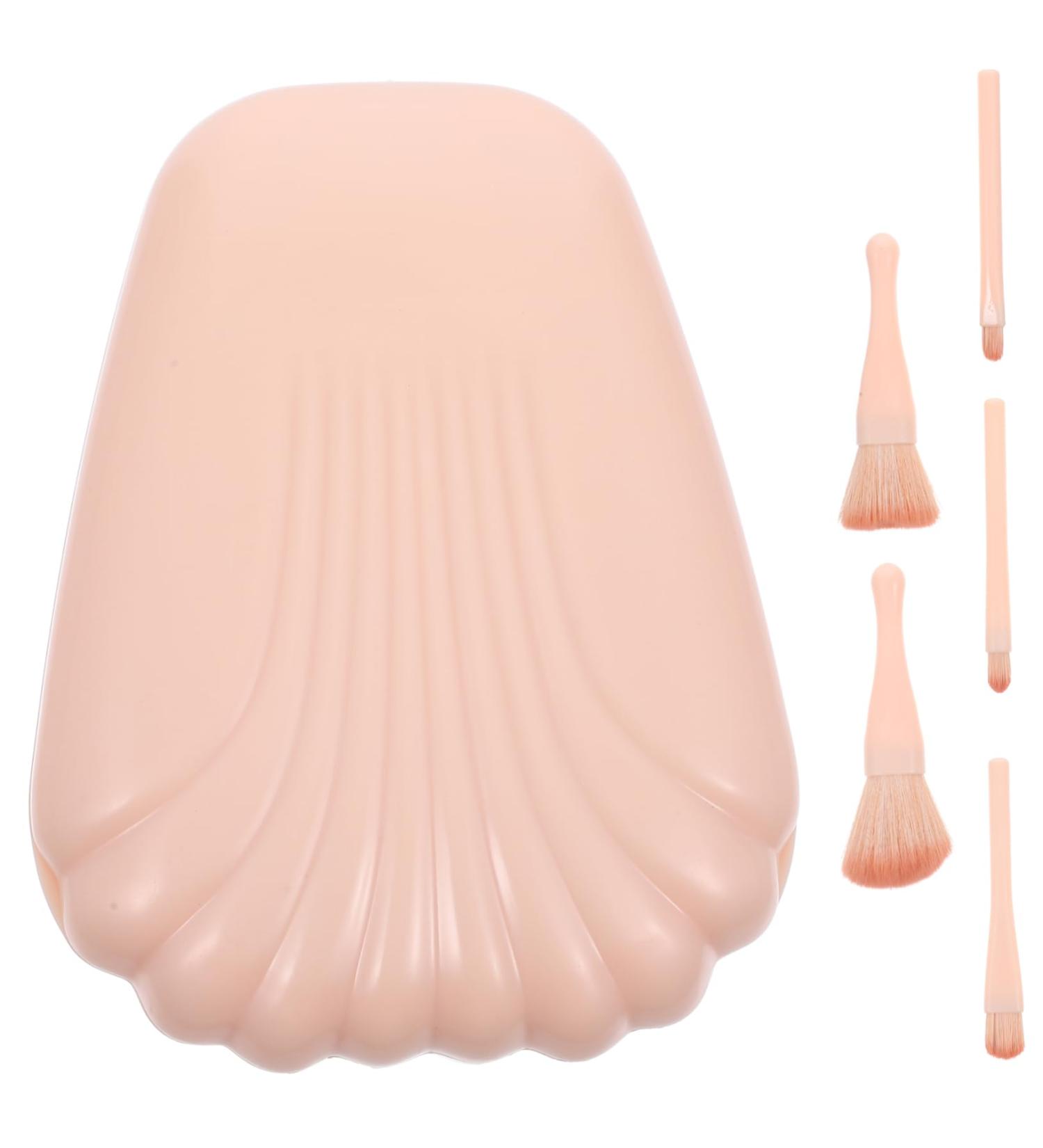 Buy FRCOLOR 10 Pcs Flat Makeup Brush Set - Mini Red Tea Hat Bat Hair Bow Metallic Headdress Blush Highlighter & Eyeshadow Brushes - Nylon Travel Accessories - Buy Online on GoSupps.com