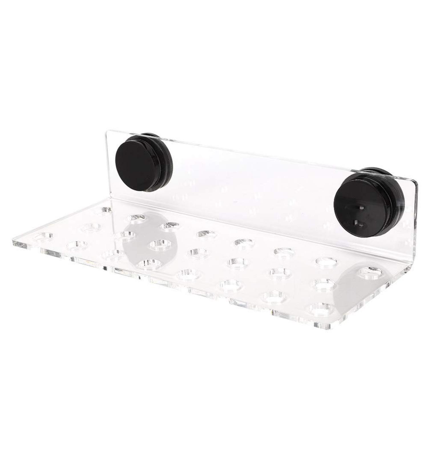 Zerodis Aquarium Coral Rack Bracket - Acrylic Transparent 23 Hole Frag Rack with Strong Suction for Coral Accessories - Buy Online on GoSupps.com