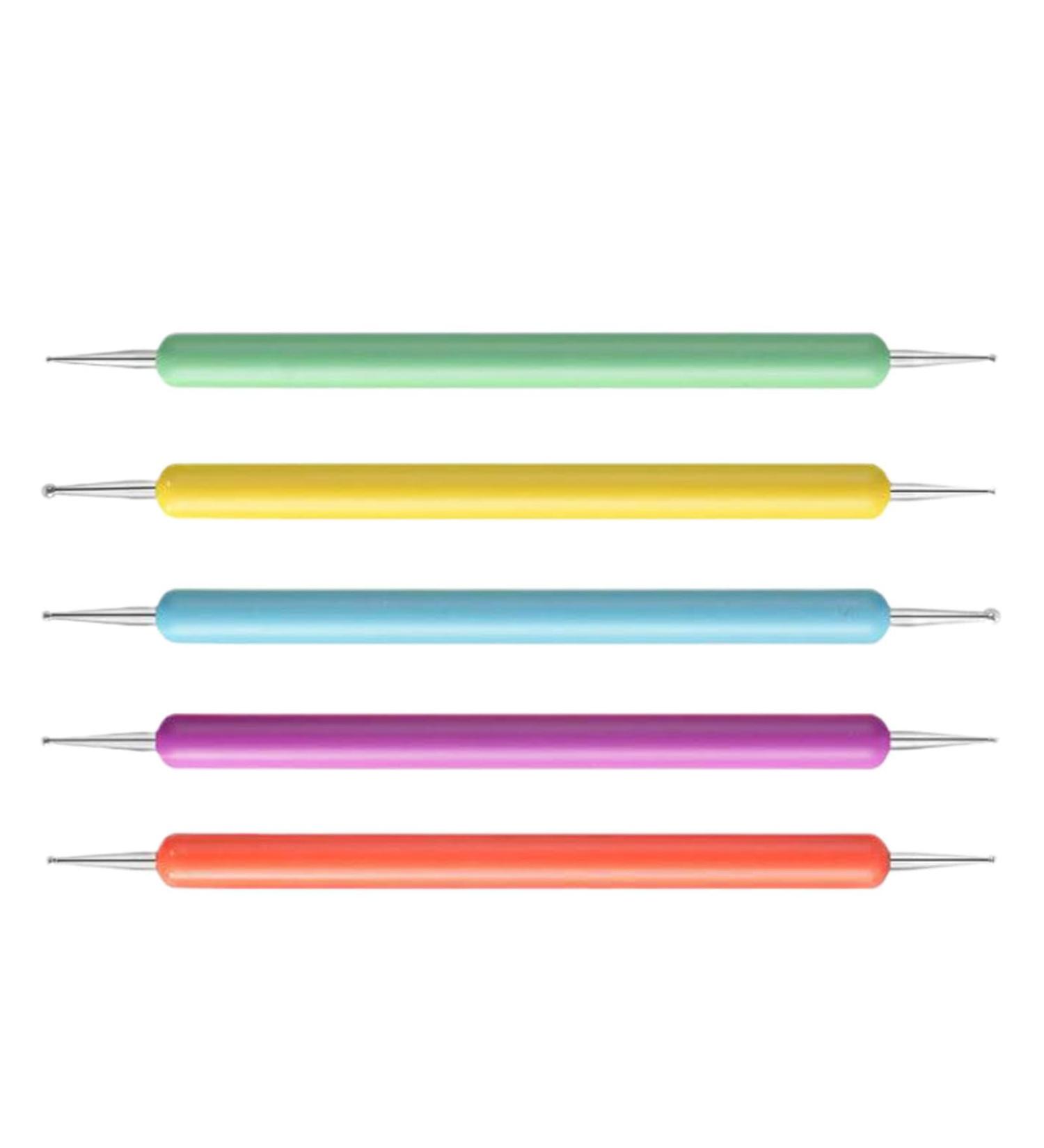 Tuxxjzm Dotting Tools Double-Ended Ball Tip Clay Tools Dotting Tools Tip Dot Paint Manicure Kit Tool for Home Drawing Painting Embossing - Buy Online on GoSupps.com