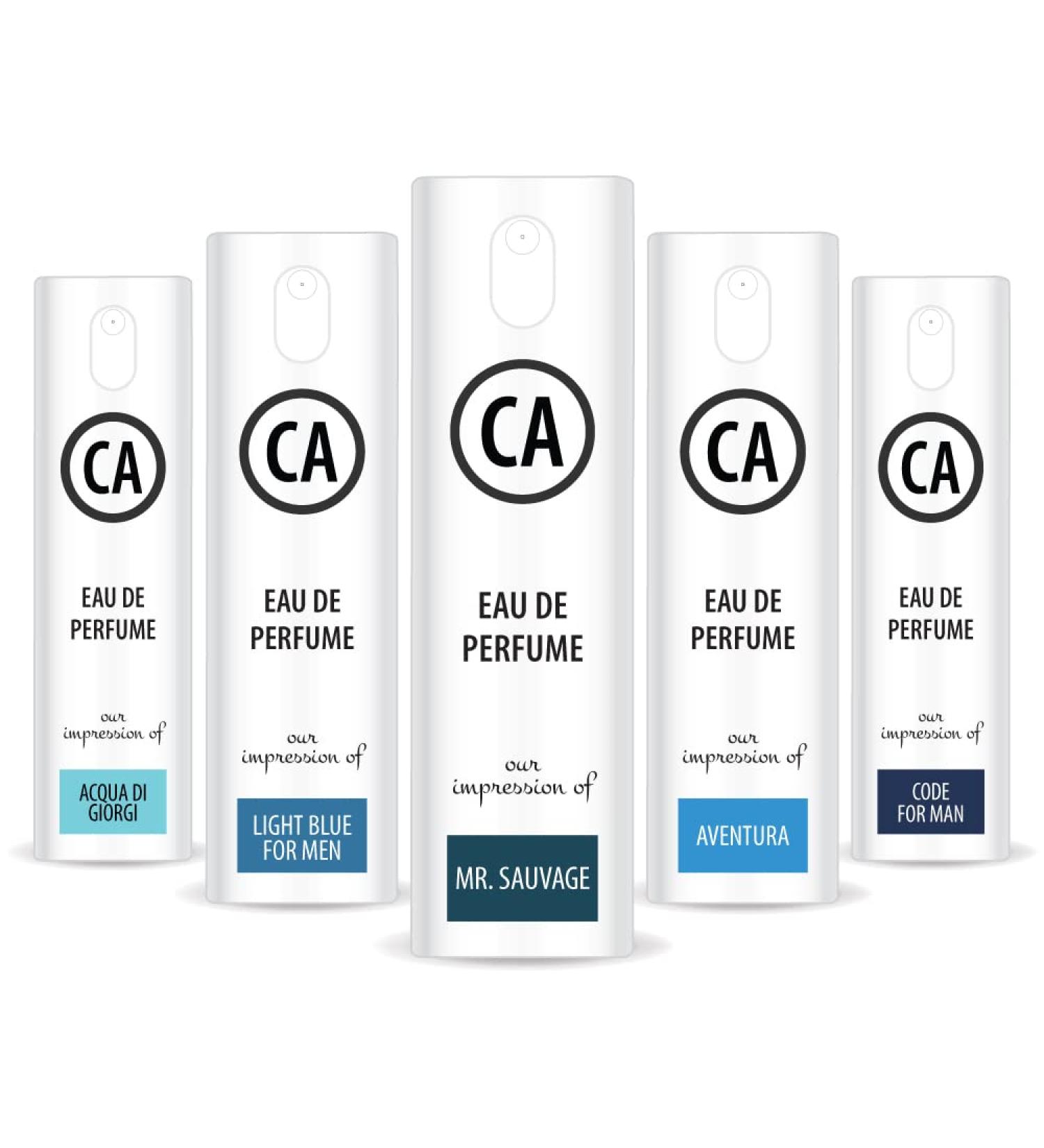 CA Perfume Best Spring Men Set Impression of (Light Blue + Mr.Savage + Code + Aventura + Aqua Di Giorgi) Fragrance Sample Travel Size Parfum Sprayer (0.3 Fl Oz/10 ml) x5 - Buy Online on GoSupps.com